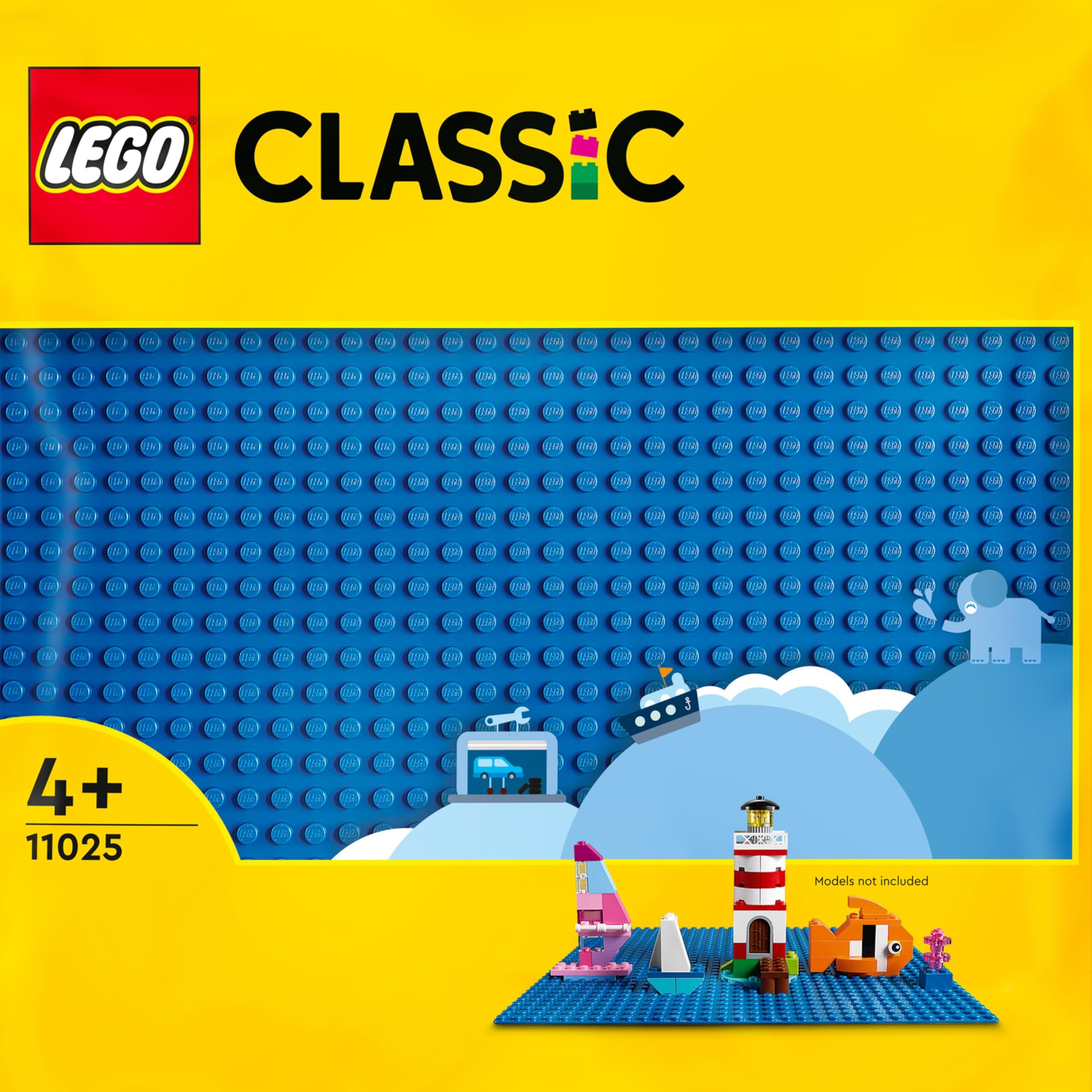 LEGO Classic Blue Building Plate - 32x32 Stud Base | Ages 4+