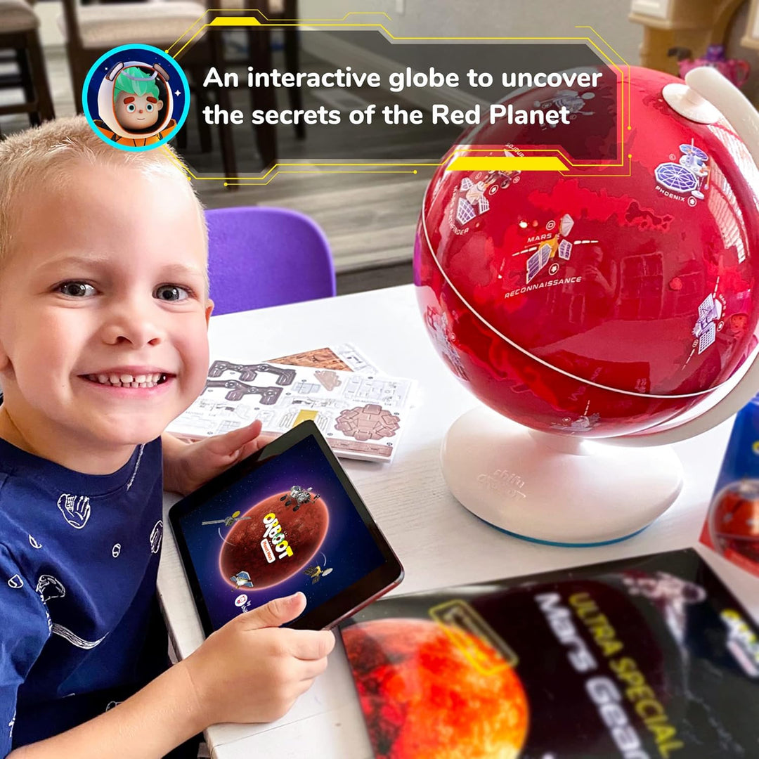 PlayShifu Orboot Mars Interactive Globe - AR-Powered Space Exploration for Ages 6-12