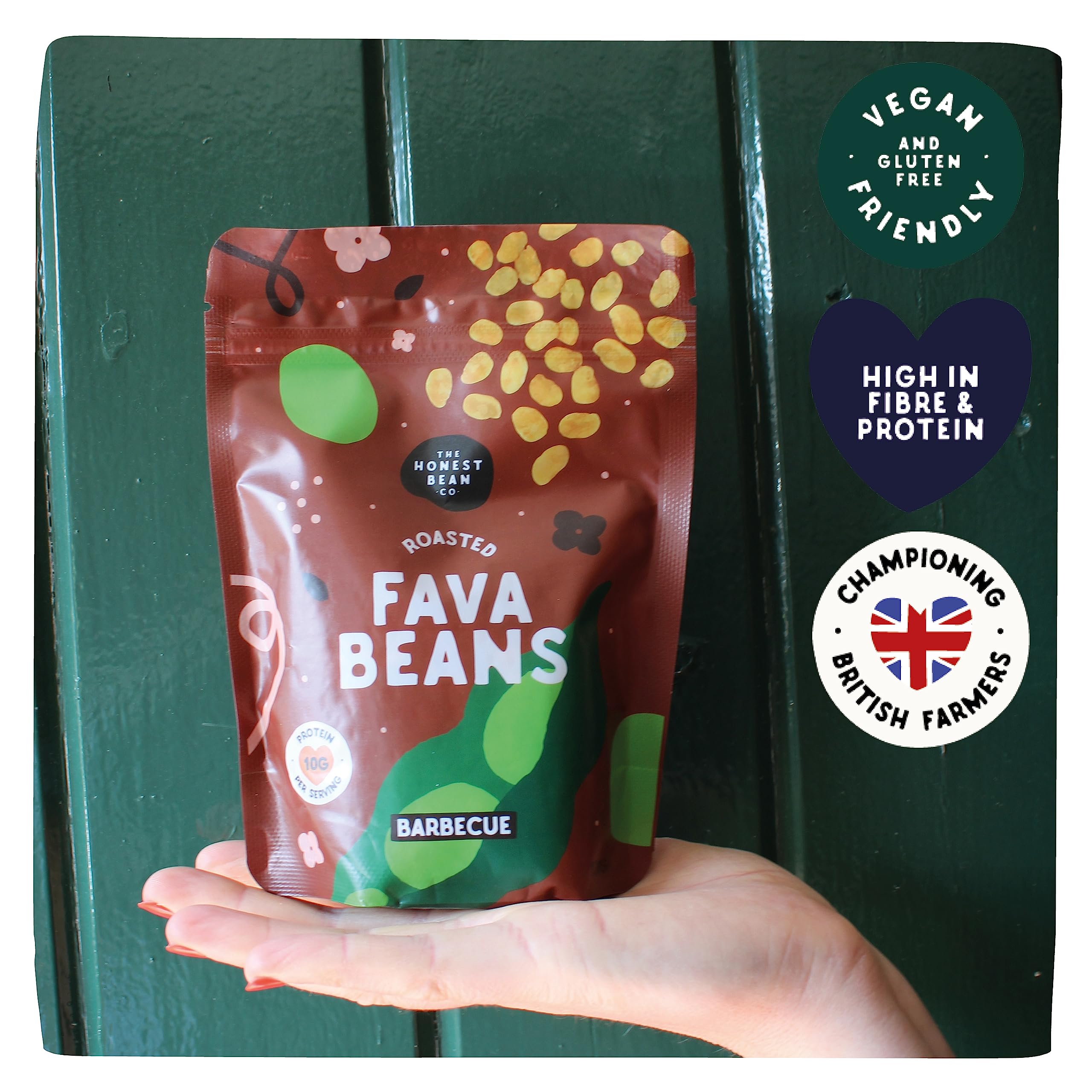 The Honest Bean Co Roasted Fava Bean Variety Pack - 6 Flavors, High Protein, Vegan Friendly, 720g
