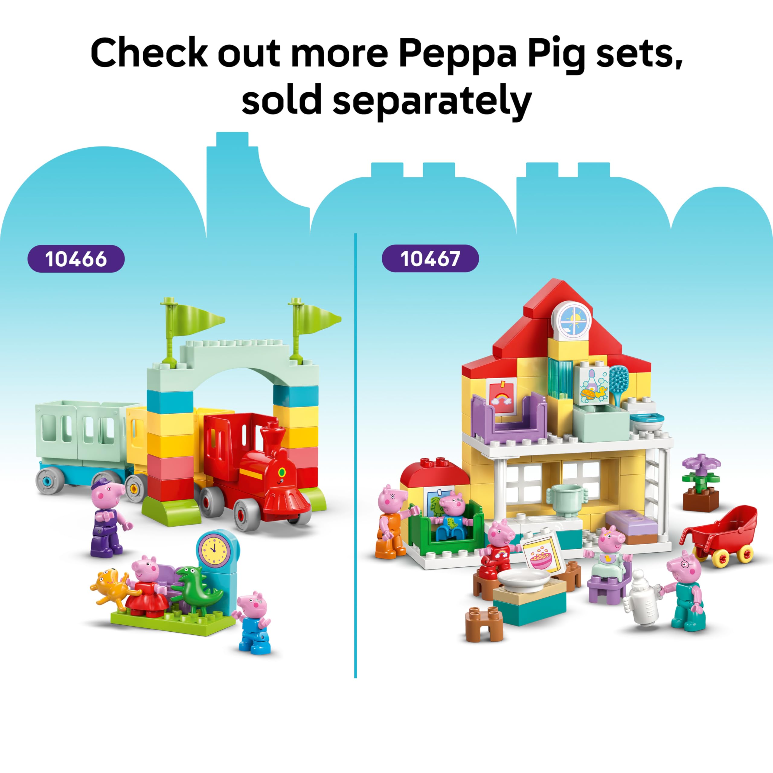 LEGO DUPLO Peppa Pig Tractor and Market 10468 Building Set | Ages 2+ 7