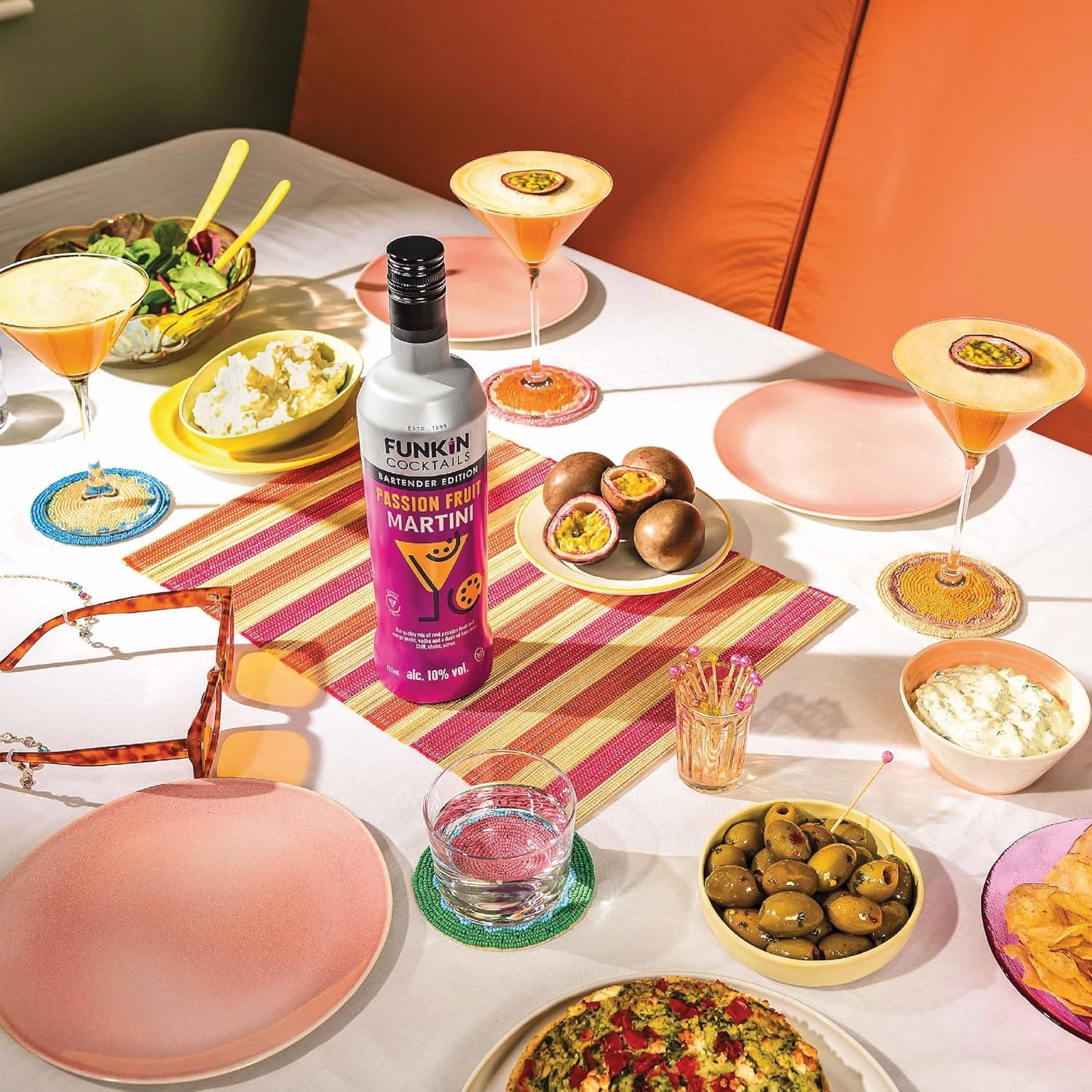 Funkin Cocktails Ready to Drink Passion Fruit Martini Bottle | 10% ABV | 700 ml 6