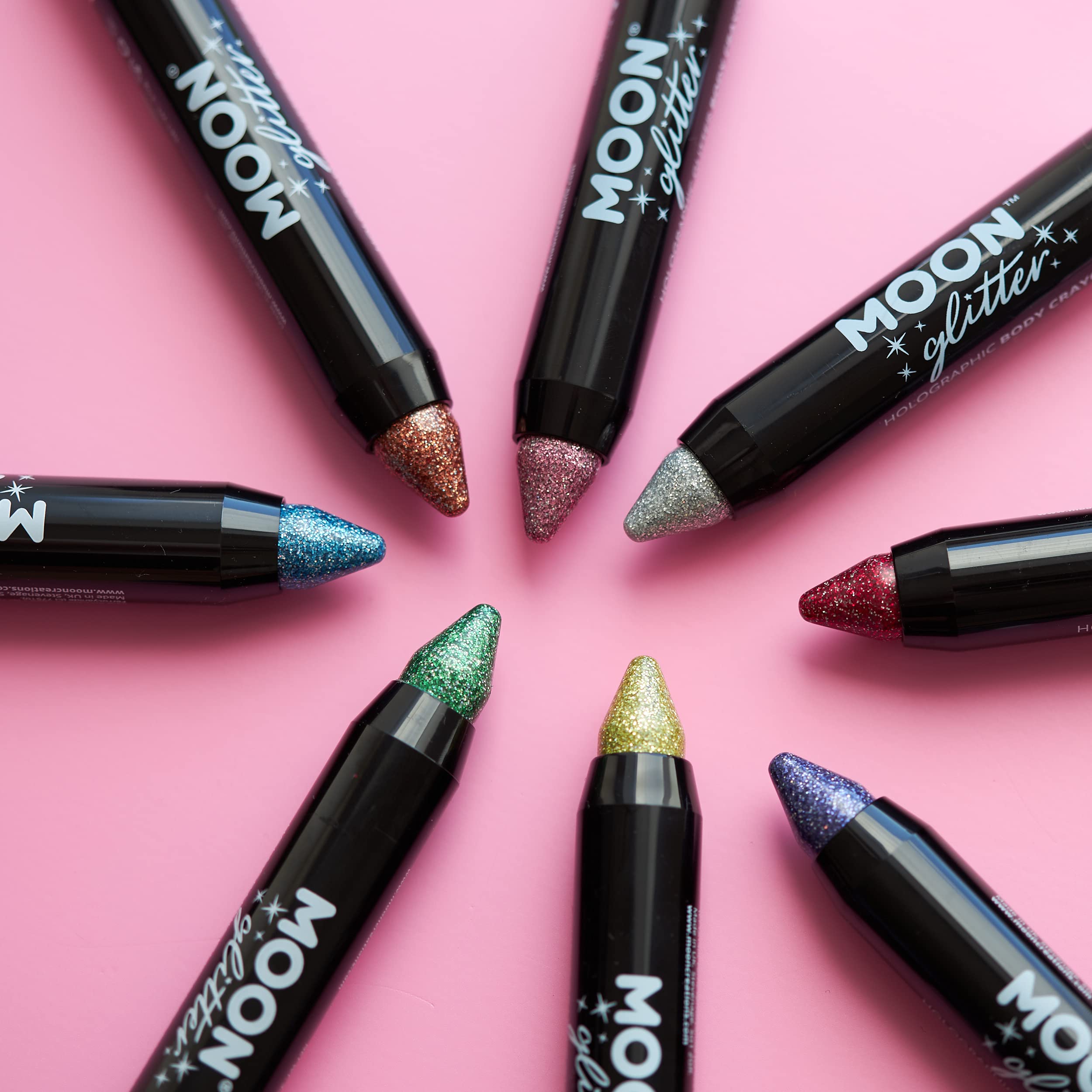 Moon Glitter - Holographic Glitter Paint Stick Body Crayon (3.5g) - Gold 6