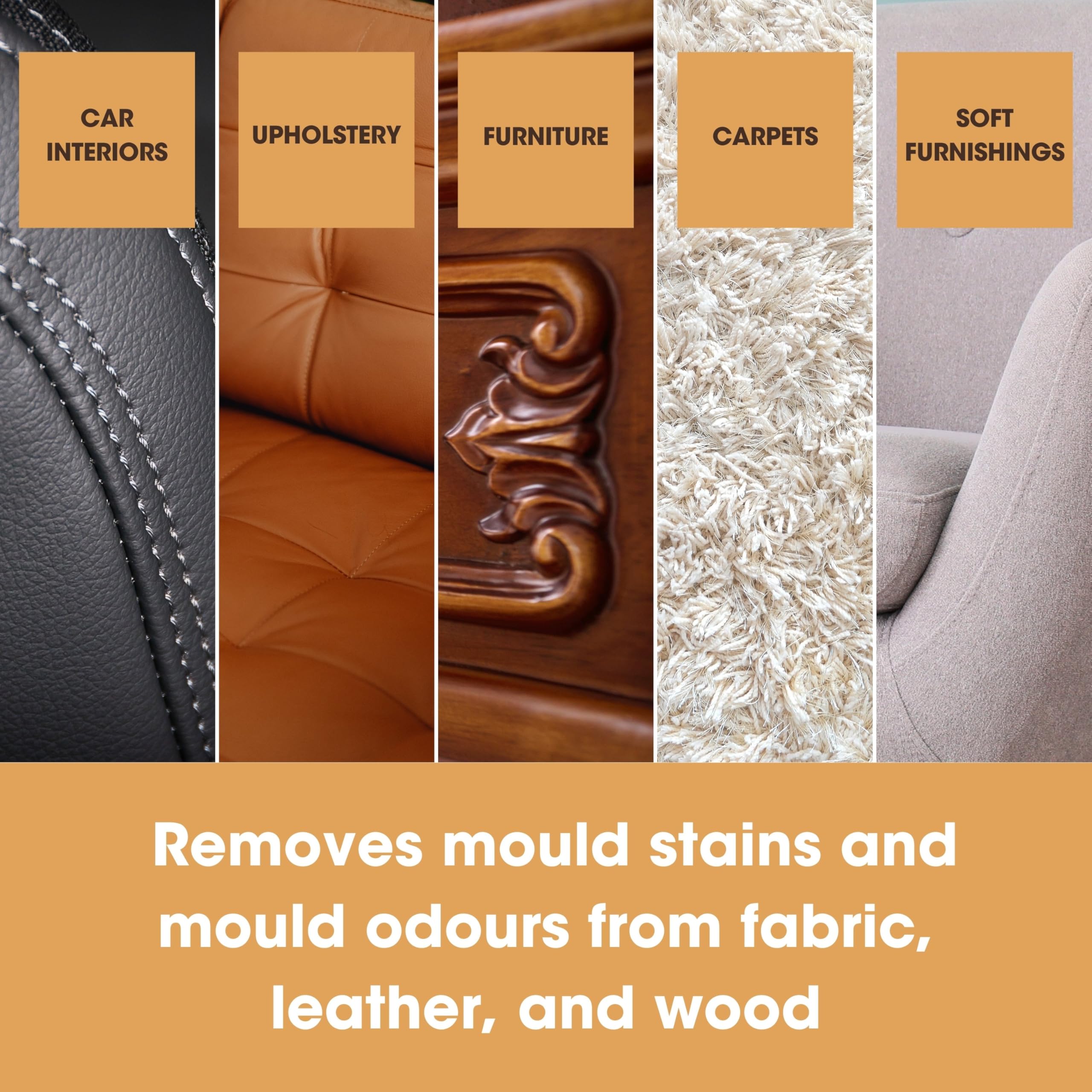 Furniture Clinic Mould Remover Spray - Kills Mould & Spores on Contact, Prevents Re-growth | 500 ml 5
