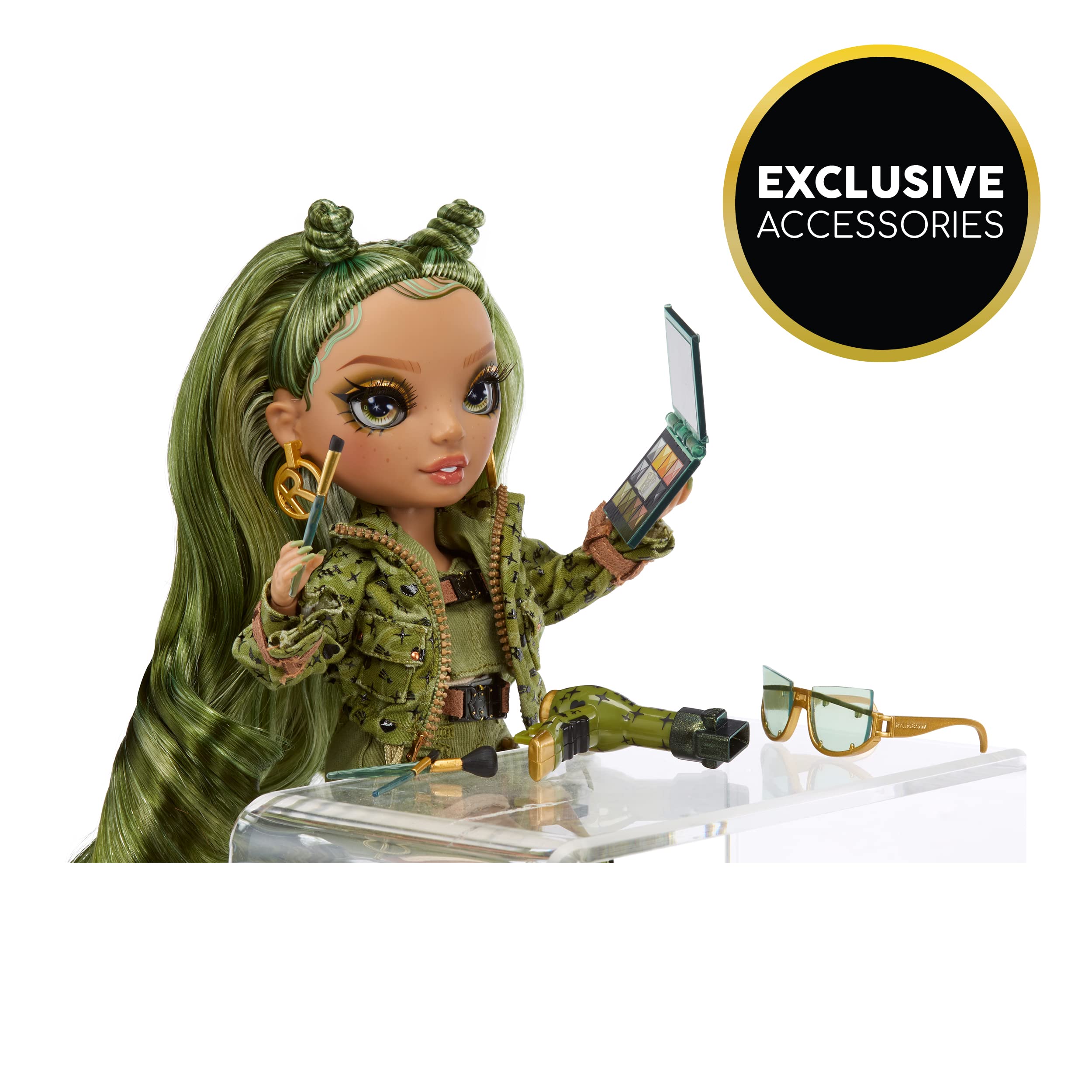 Rainbow High Olivia Woods Fashion Doll - 11 Inch, Poseable, Green Outfit | Ages 6+ 4