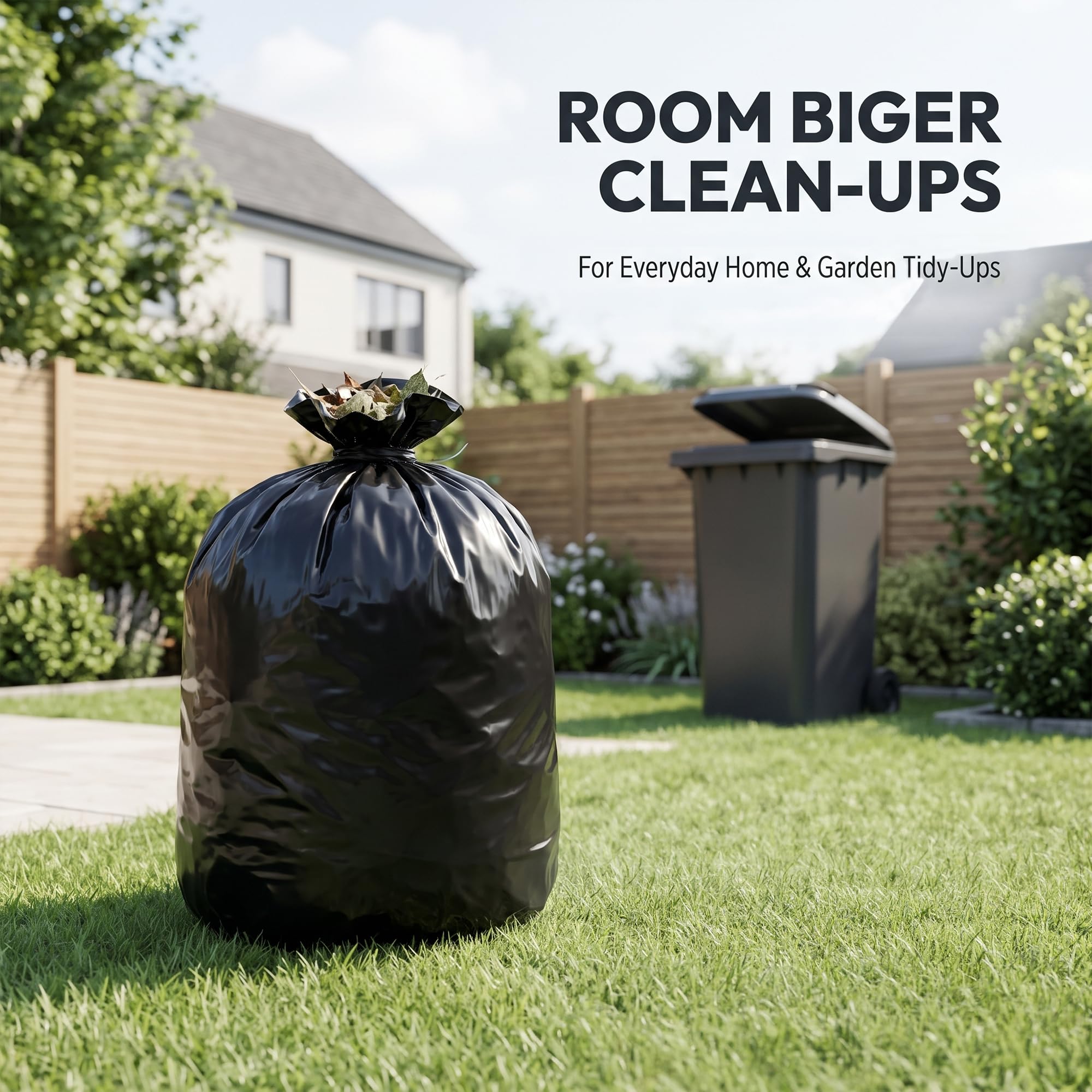 EasyBin 100L Bin Bags - 50 Count | Large Capacity | Durable Plastic 4
