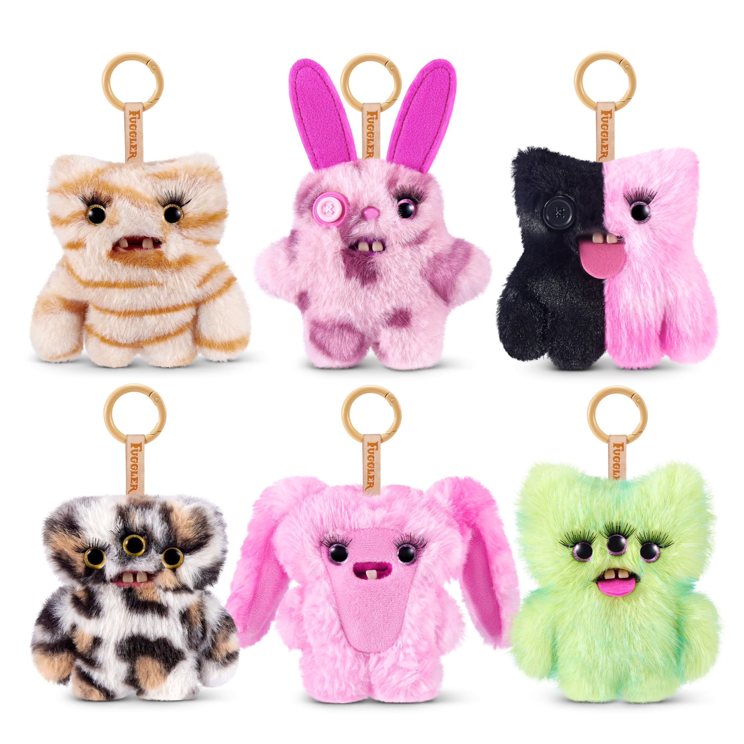 Fuggler Baby Baddies Soft Dolls - 5 Inch Collectible Plush (6 Pack)