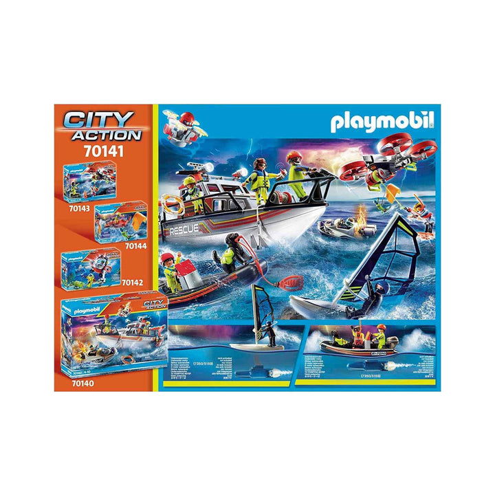 PLAYMOBIL City Action 70141 Seenotrettung: Wasserrettung mit Hund, ab 4 Jahren