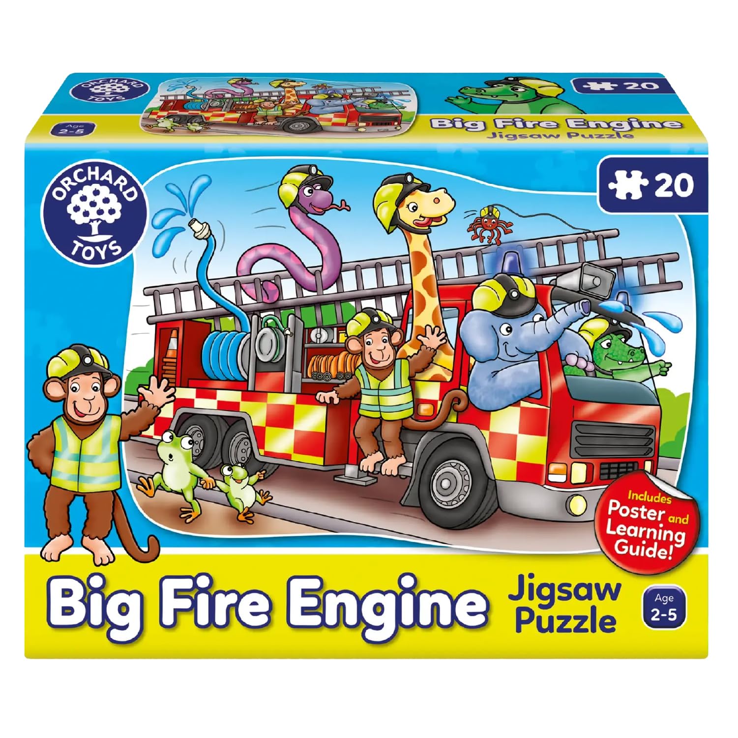 Orchard Toys Big Fire Engine Jigsaw Puzzle - 20 Pieces | Ages 2-5 Years 1