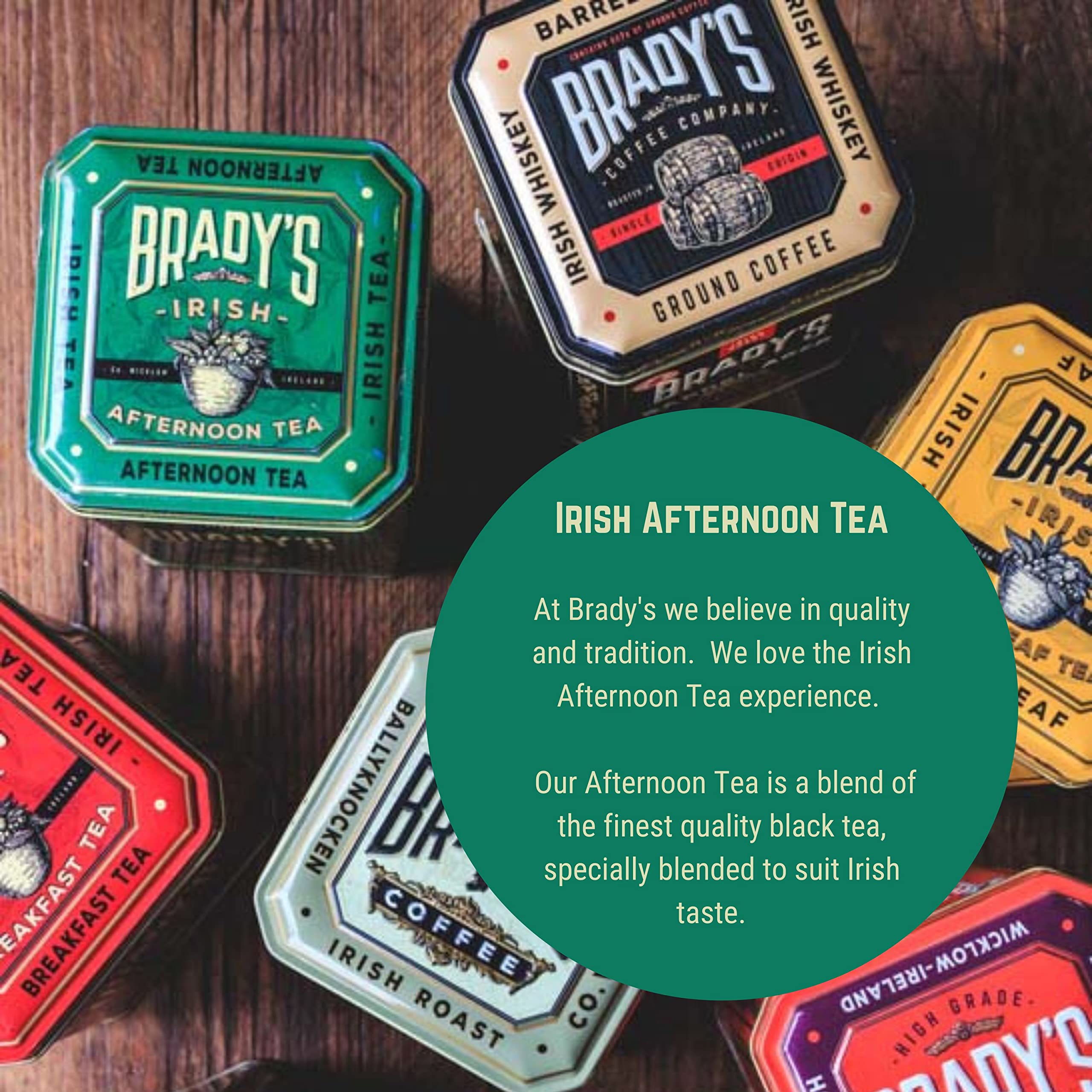 Brady's Irish Afternoon Tea - 40 Tea Bags - Traditional Black Tea Blend in Tin 11
