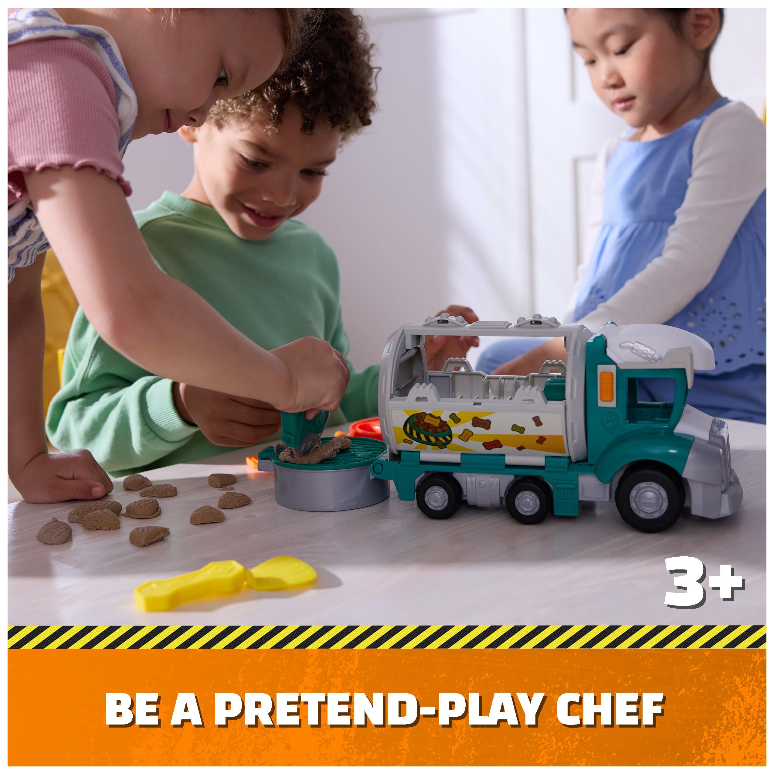 Rubble and Crew Growlin’ Grub Food Truck Playset - Construction & Kitchen Toy for Ages 3+ 2