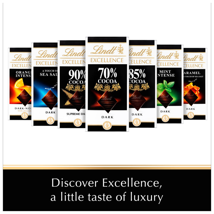 Lindt Excellence Dark Caramelised Hazelnut Chocolate Bar, 100g