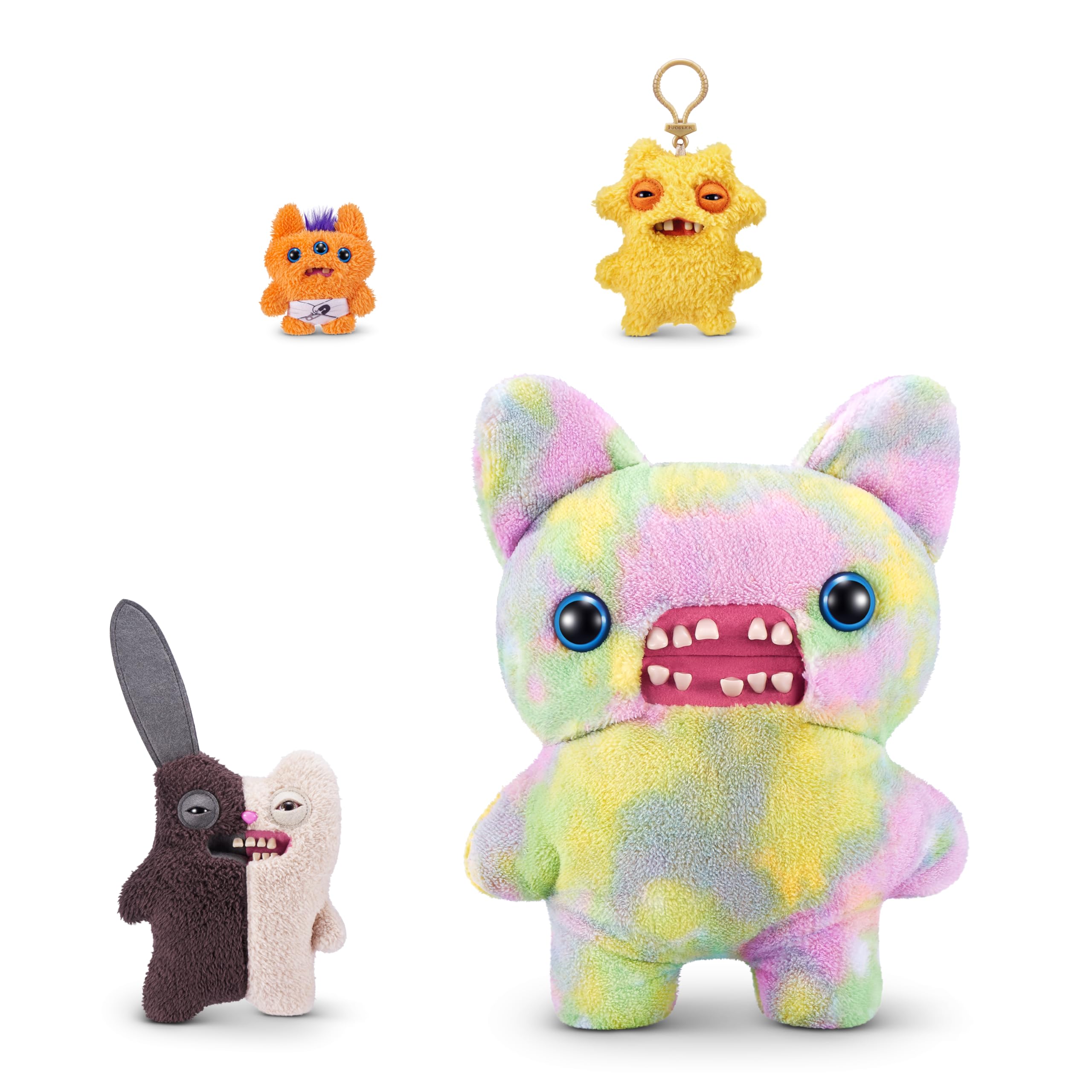 Fuggler Misfit Monsters 9-inch Series 1 - Rabid Tooth Brown & Beige Plush Toy 4