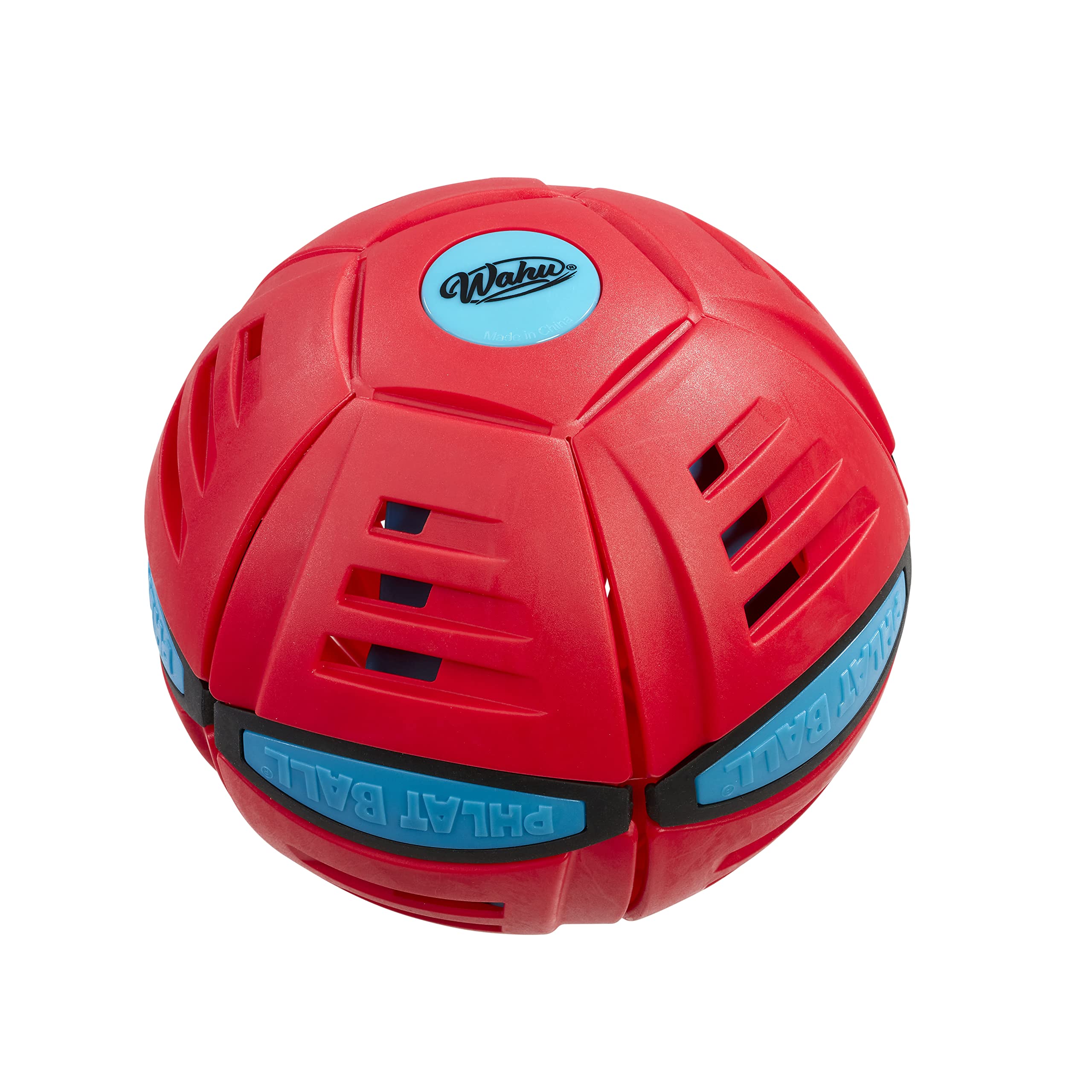 Phlat Ball Transforming Toy - Disc to Ball Action | Ages 5+ | Red Plastic