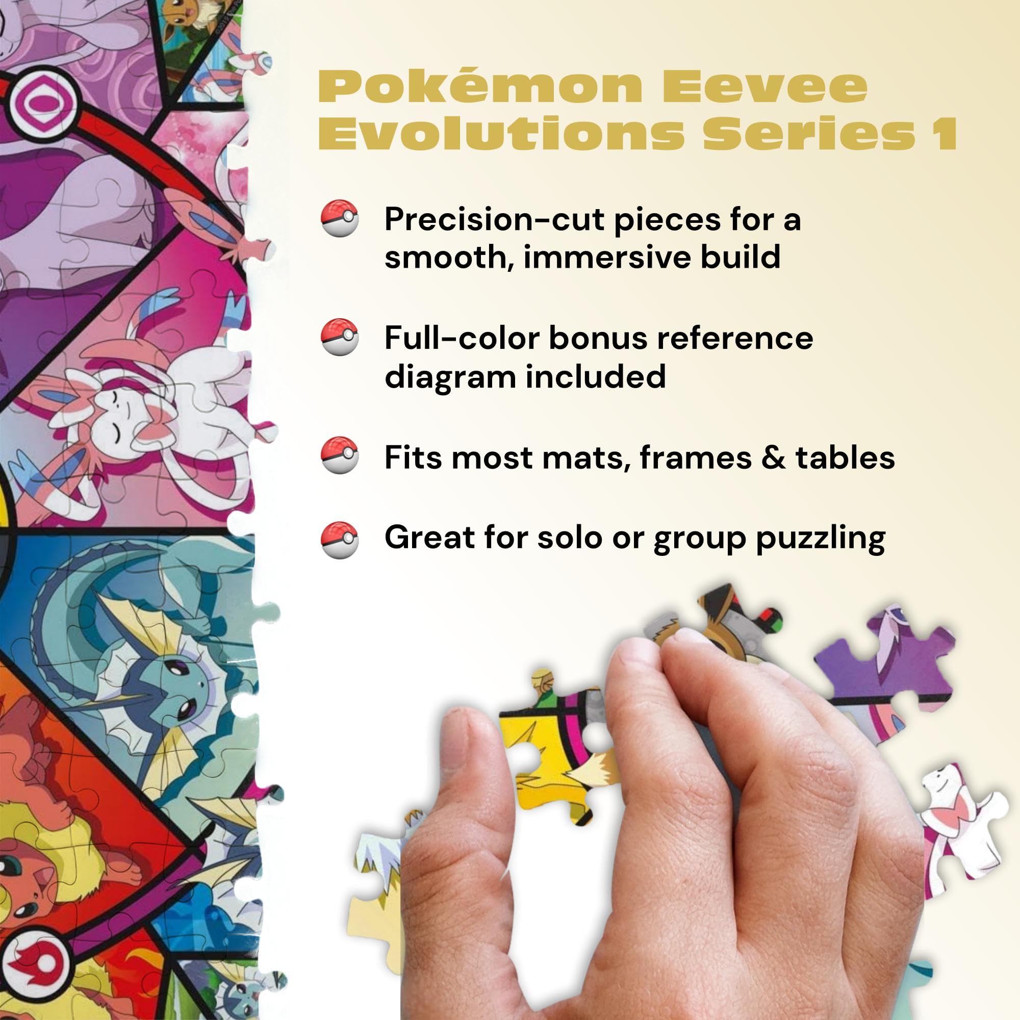 Buffalo Games Eevee's Stained Glass - 500 Piece Jigsaw Puzzle | Unisex Adult | 21.25" x 15" 5