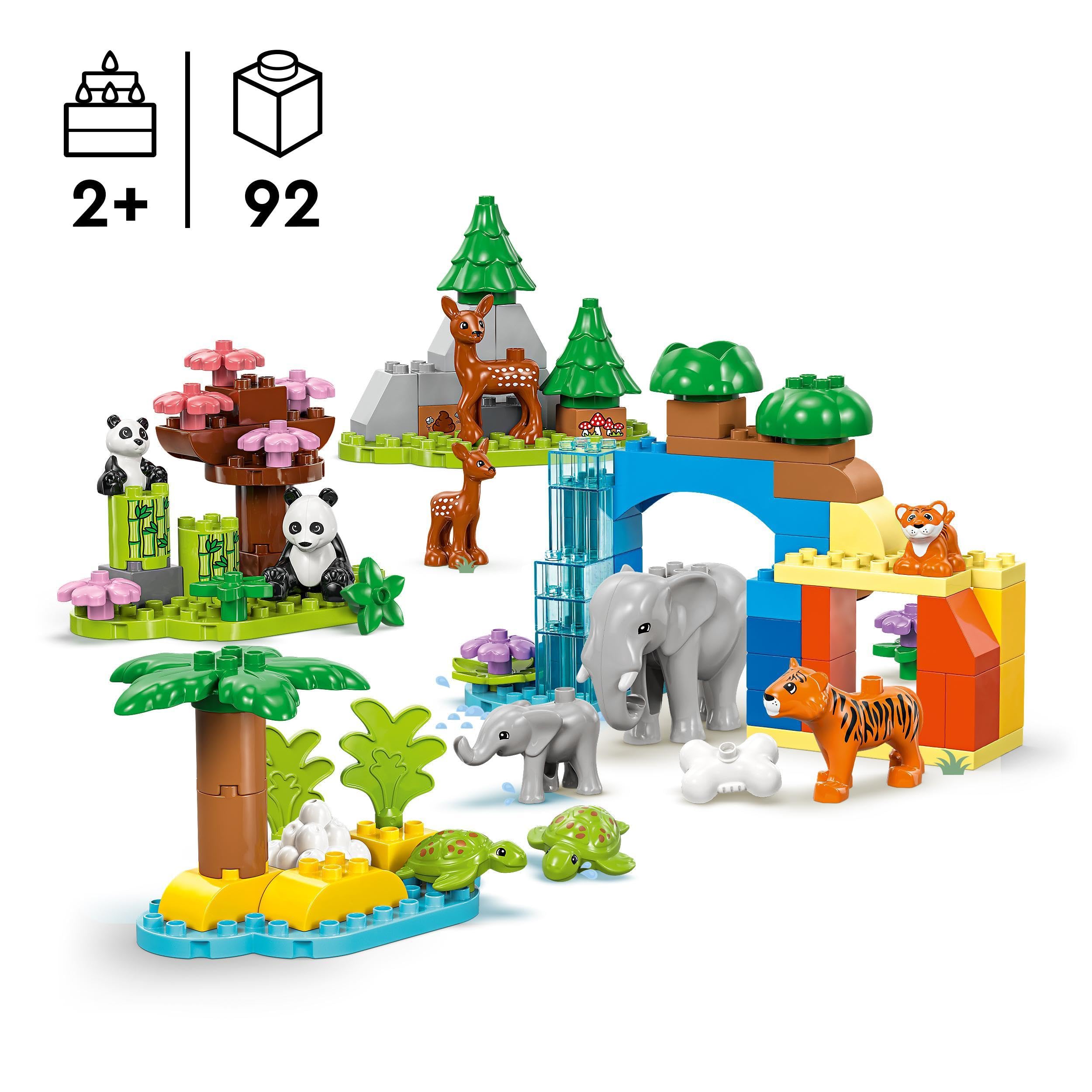 LEGO DUPLO 3in1 Wild Animal Families Set 10446 | Toddler Learning Toy for Ages 2+ 2