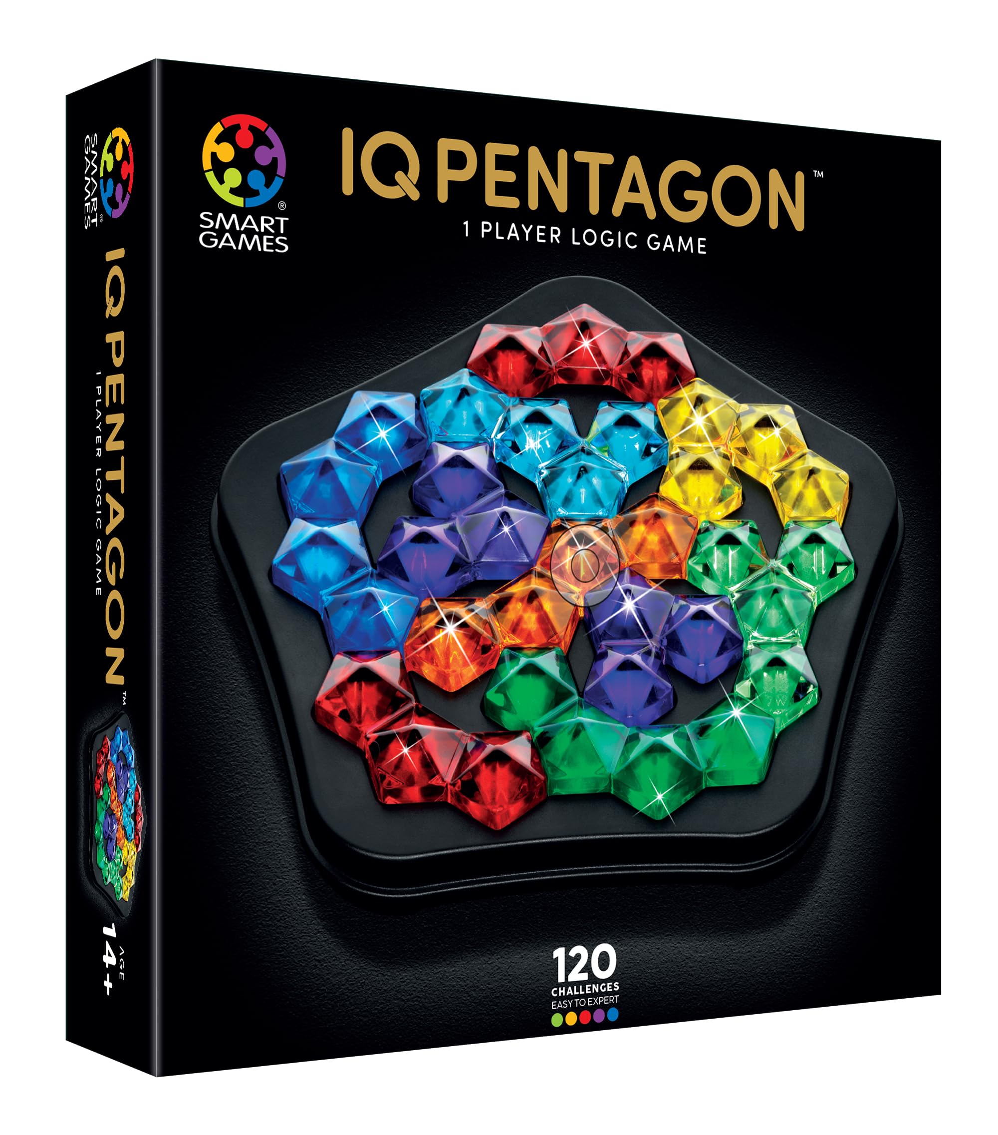 SmartGames IQ Pentagon Puzzle Game with 120 Challenges 7