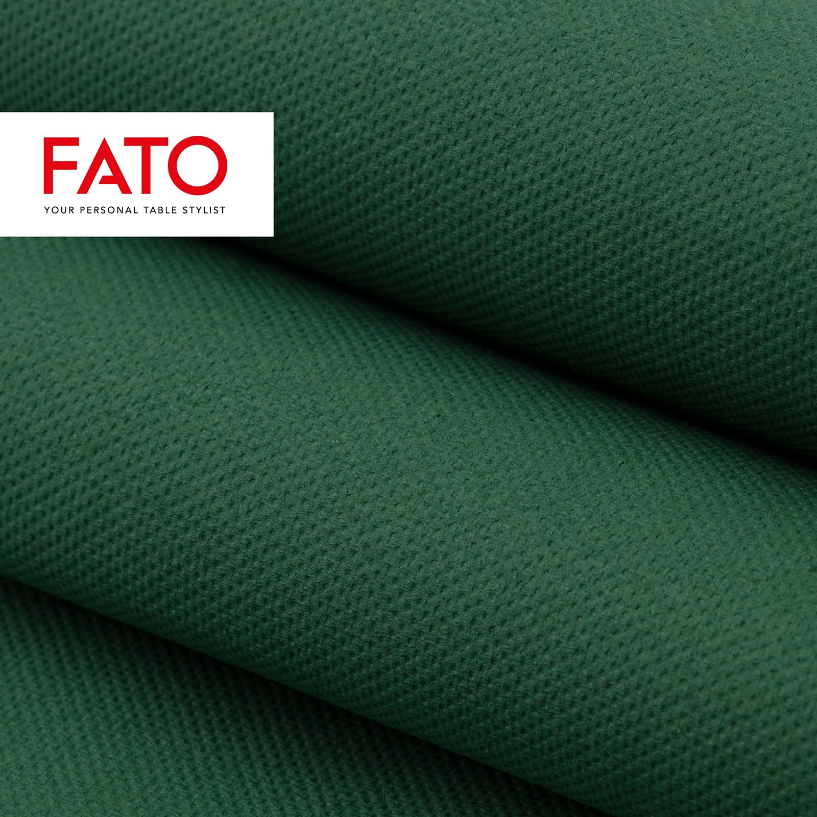 Fato Forest Green 38x38 cm 2-Ply Disposable Paper Napkins, Pack of 40, FSC Certified 8