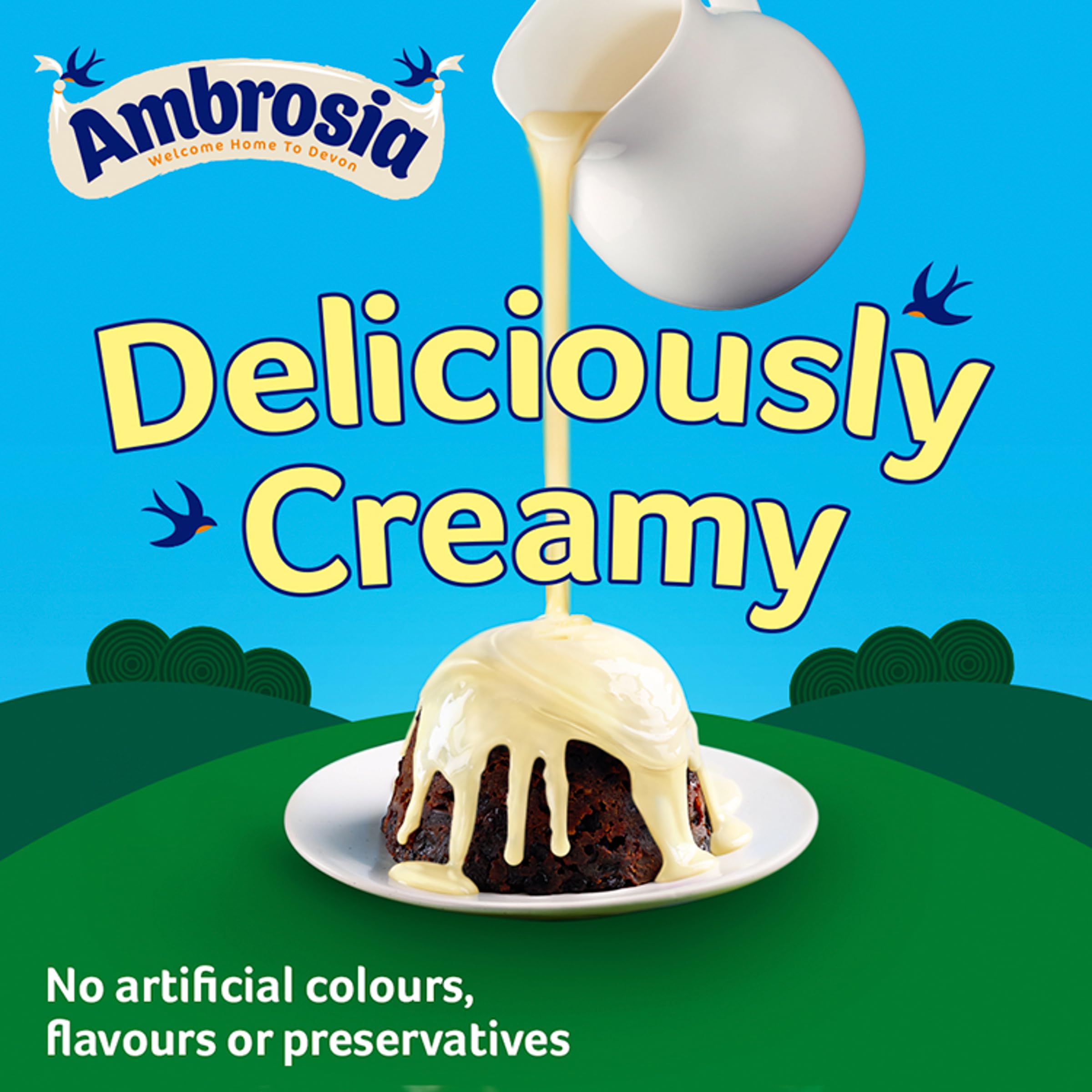 Ambrosia Devon Custard Chocolate Flavour, Creamy Ready-to-Eat Dessert, 150g 5