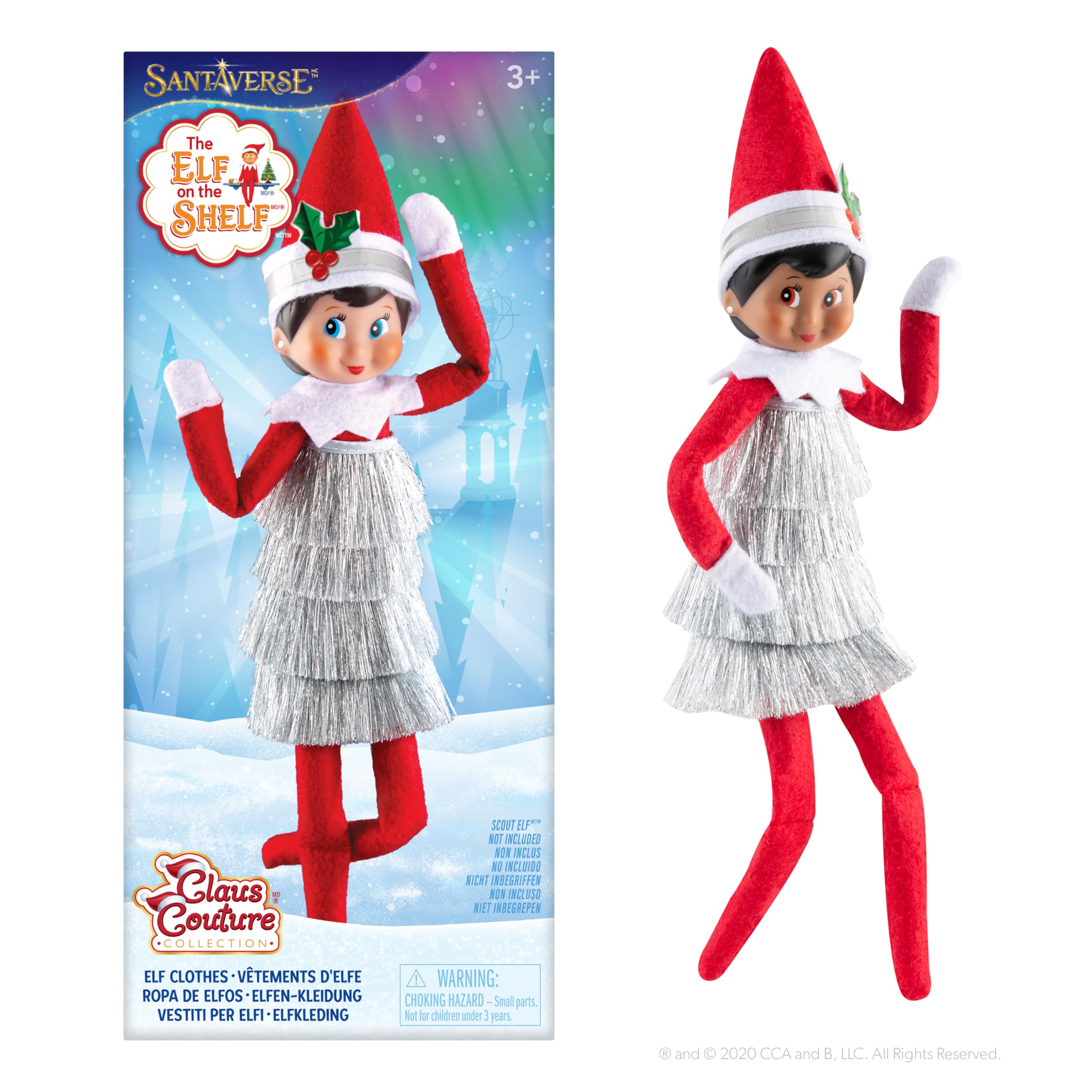 The Elf on the Shelf Claus Couture Collection Tiny Tinsel Dress - Dazzling