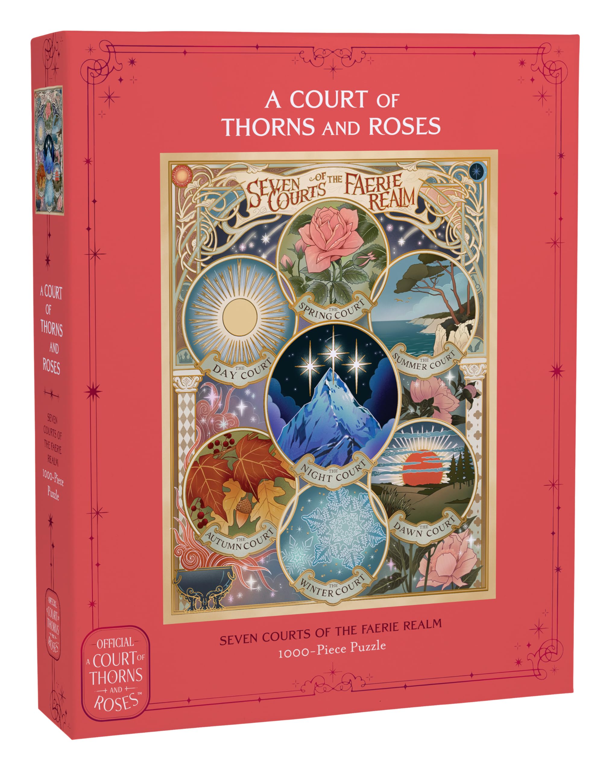 Chronicle Books A Court of Thorns and Roses Seven Courts of the Faerie Realm 1000-Piece Jigsaw Puzzle | Foil Stamped | 25 x 20 Inches