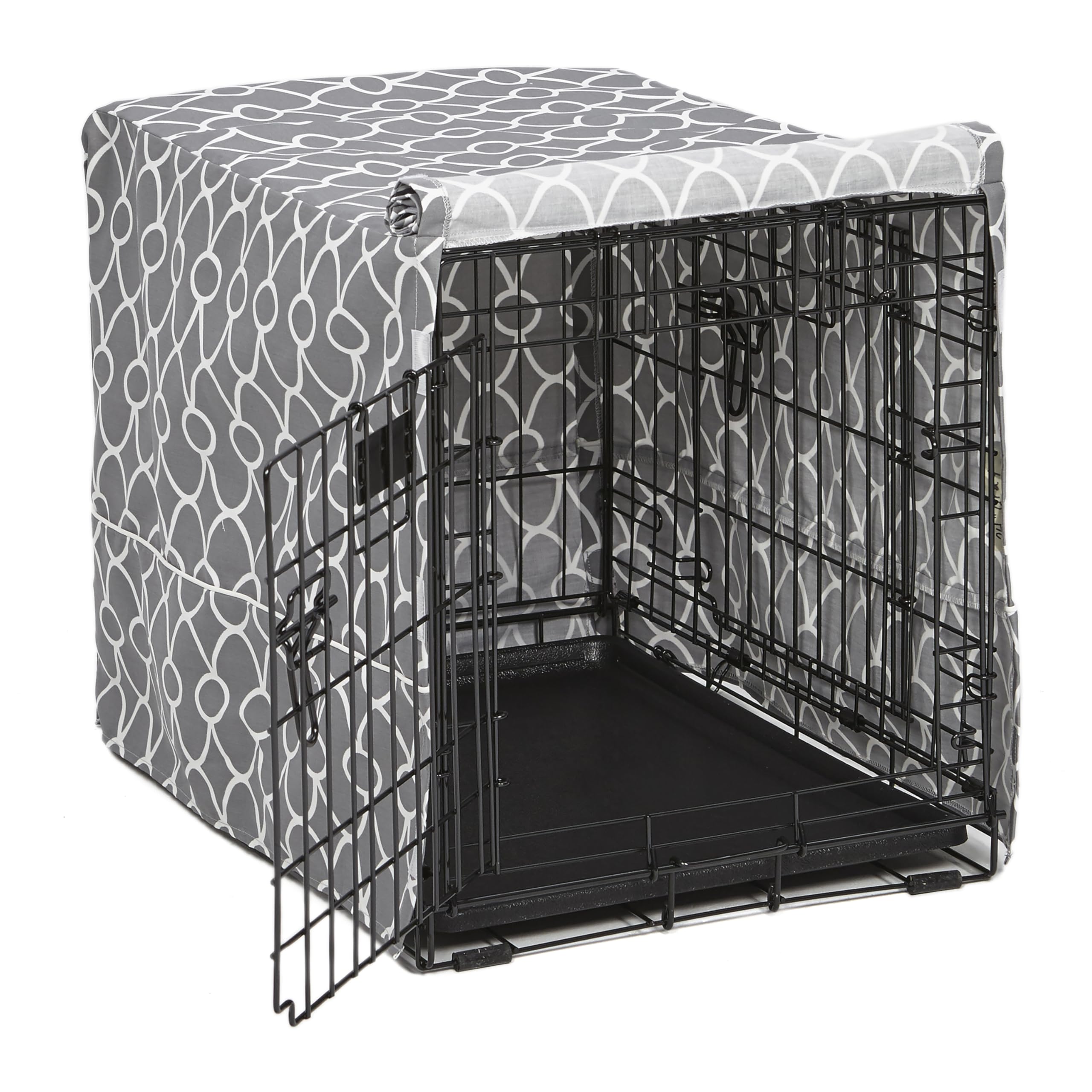 MidWest Homes for Pets Quiet Time Crate Cover - Teflon Protection | Fits 61cm Crates | Gray 1