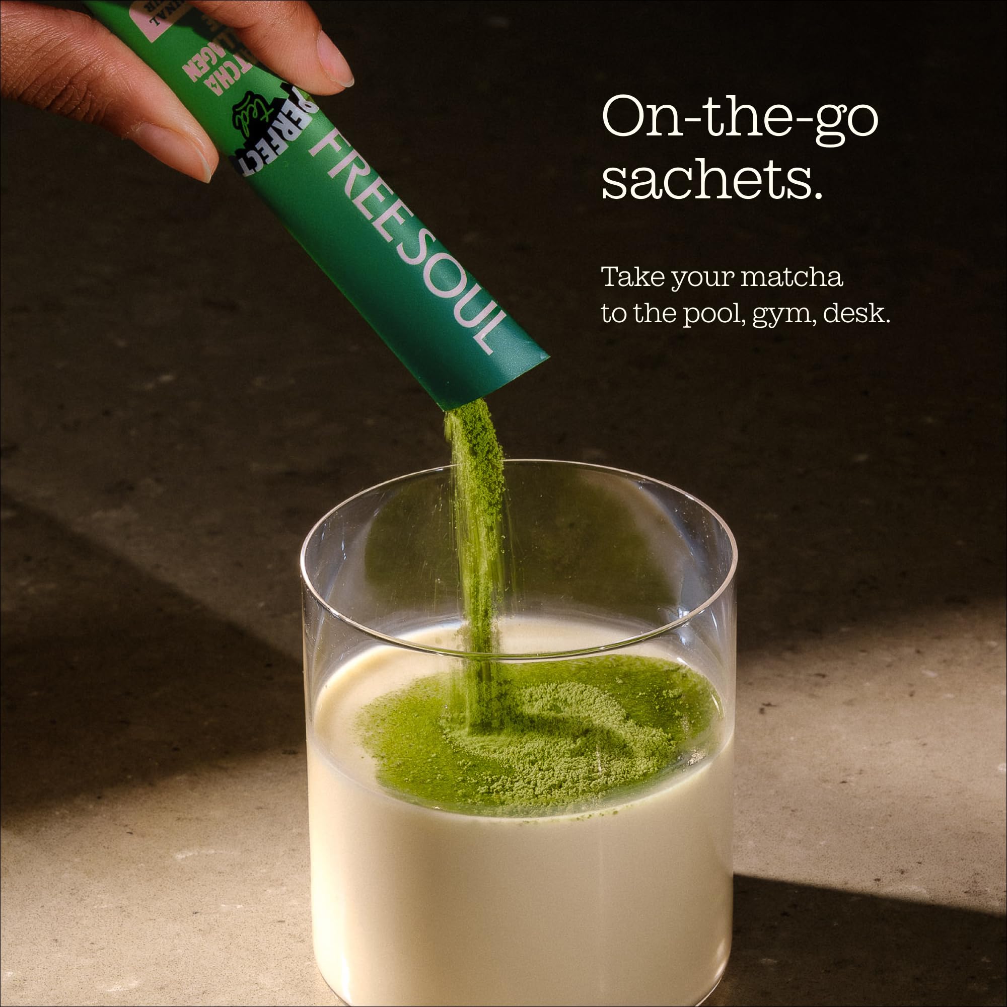 Free Soul x PerfectTed Matcha Collagen Powder - 7 Sachets (5g Each) | Low Sugar 3