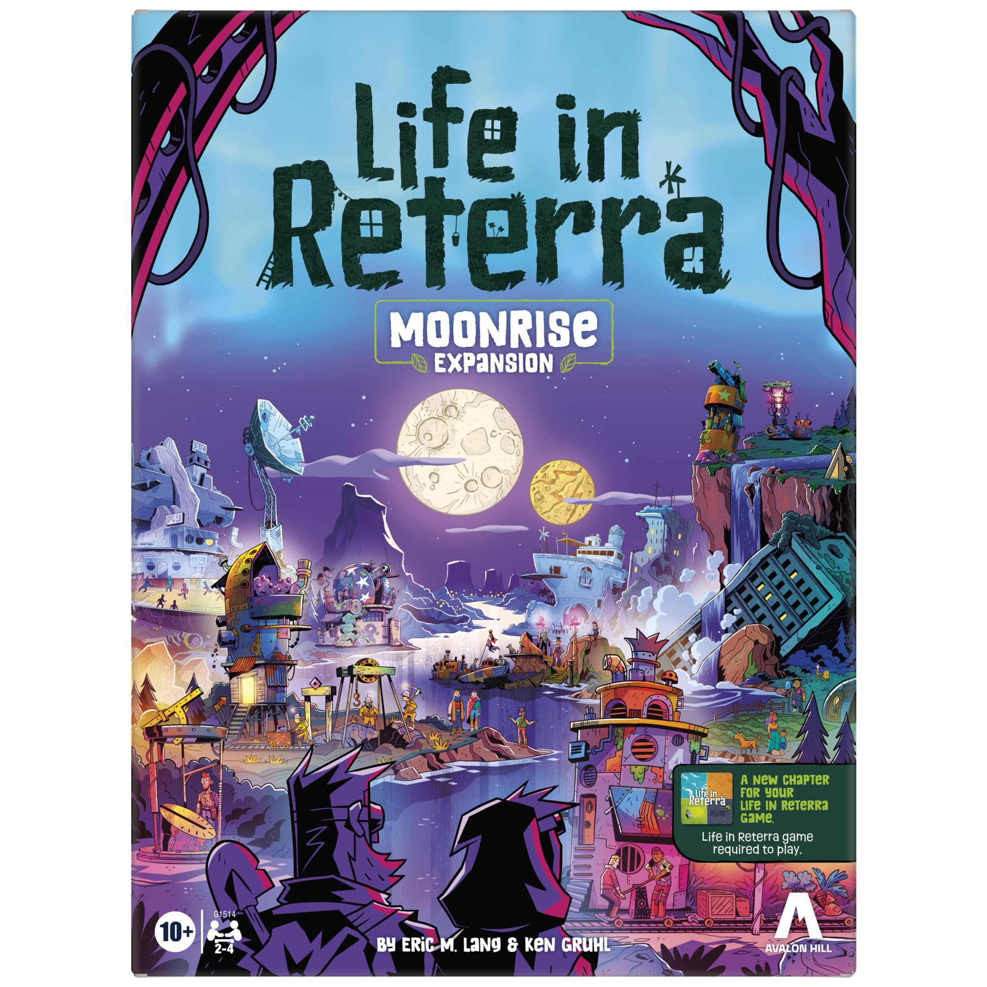 Hasbro Gaming Life in Reterra Moonrise Expansion Board Game | Ages 10+ | 2-4 Players | Fantasy