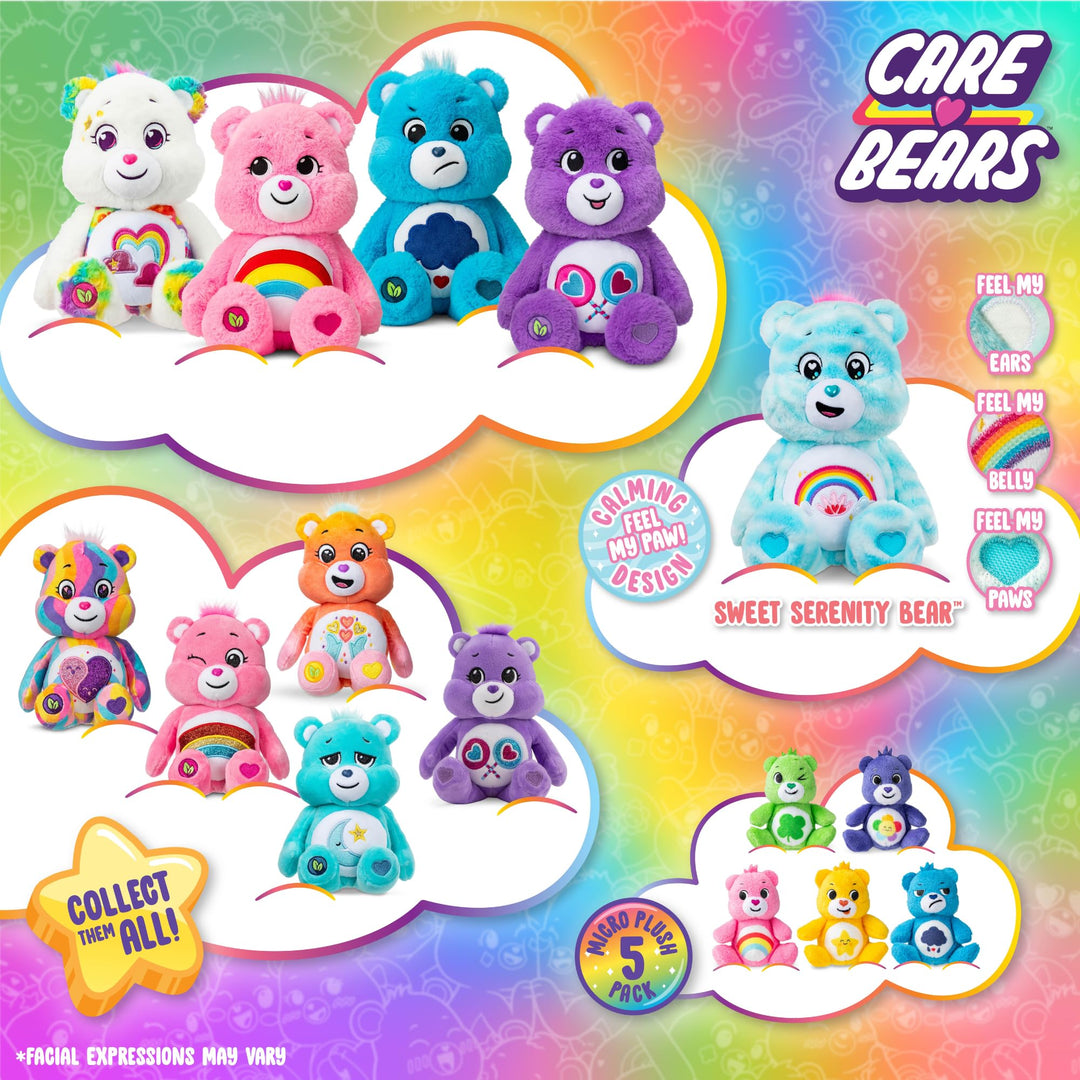 Care Bears 22088 14 Zoll mittelgroßer Plüsch-Tenderheart-Bär, süßes Plüschtier zum Sammeln, Kuscheltiere für Kinder, Stofftiere für Mädchen und Jungen, süße Teddys, geeignet für Mädchen und Jungen ab 4 Jahren