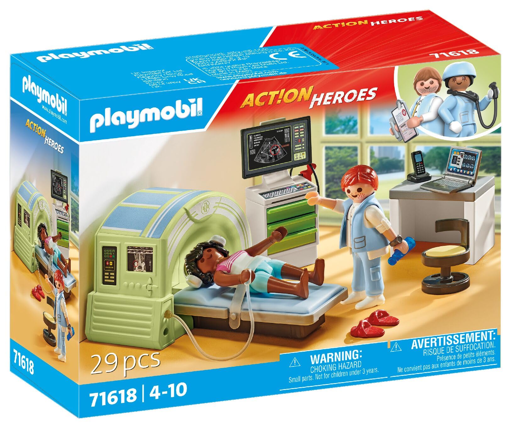 Playmobil Action Heroes MRI Playset 71618 | Ages 4+ | 2 Figures Included