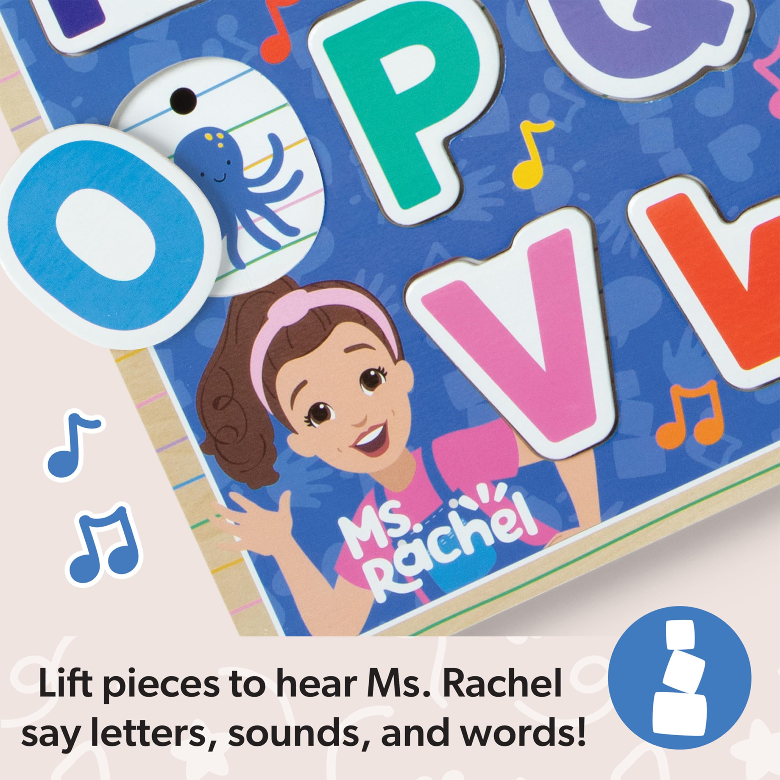 Melissa & Doug Ms Rachel Wooden Phonics Alphabet Sound Puzzle - 26 Pieces, Ages 2+ 8