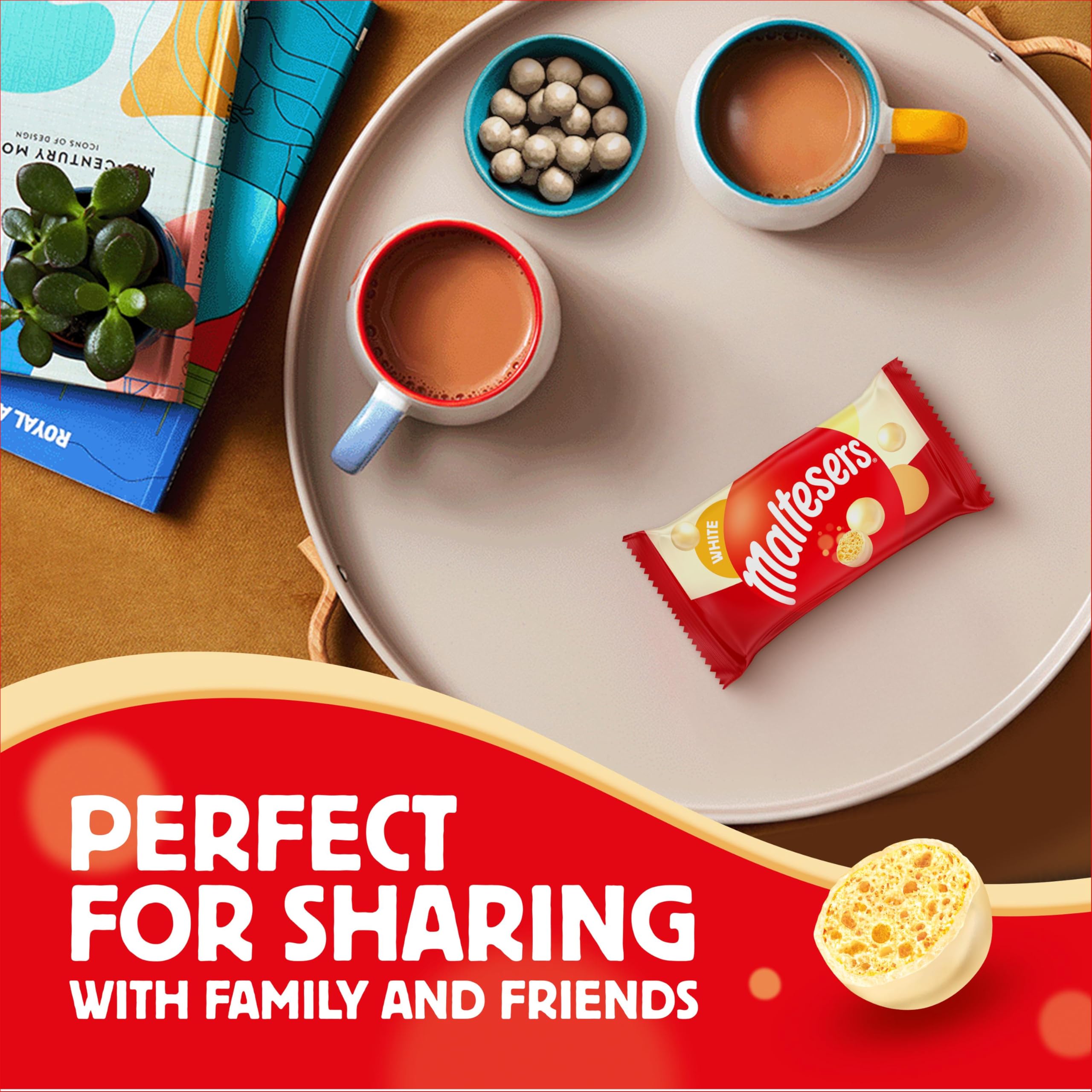 Maltesers White Chocolate & Honeycomb Treats, 25x30g Bags 16