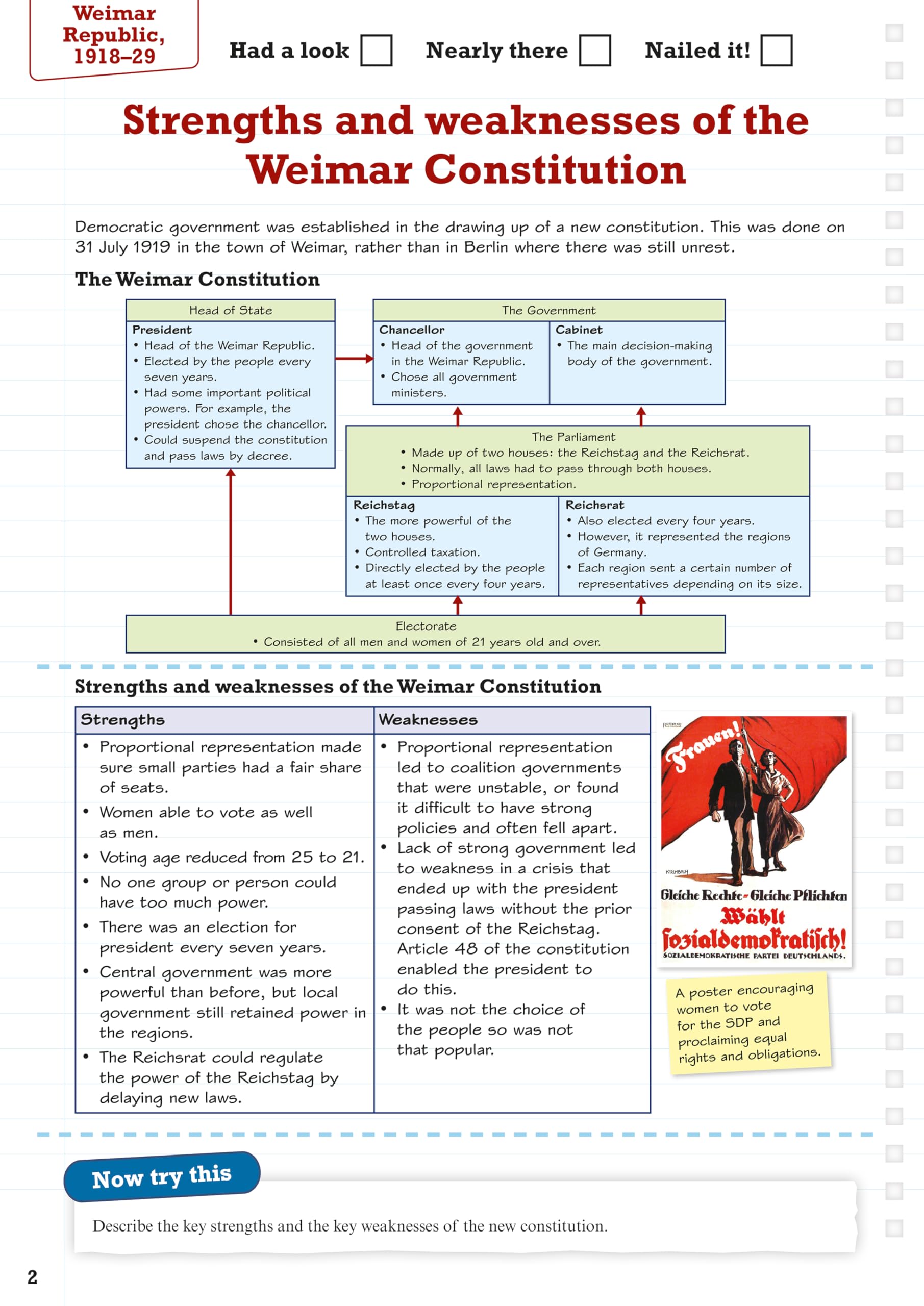 PEARSON EDUCATION Revise Edexcel GCSE (9-1) History Weimar and Nazi Germany Revision Guide and Workbook + App 4