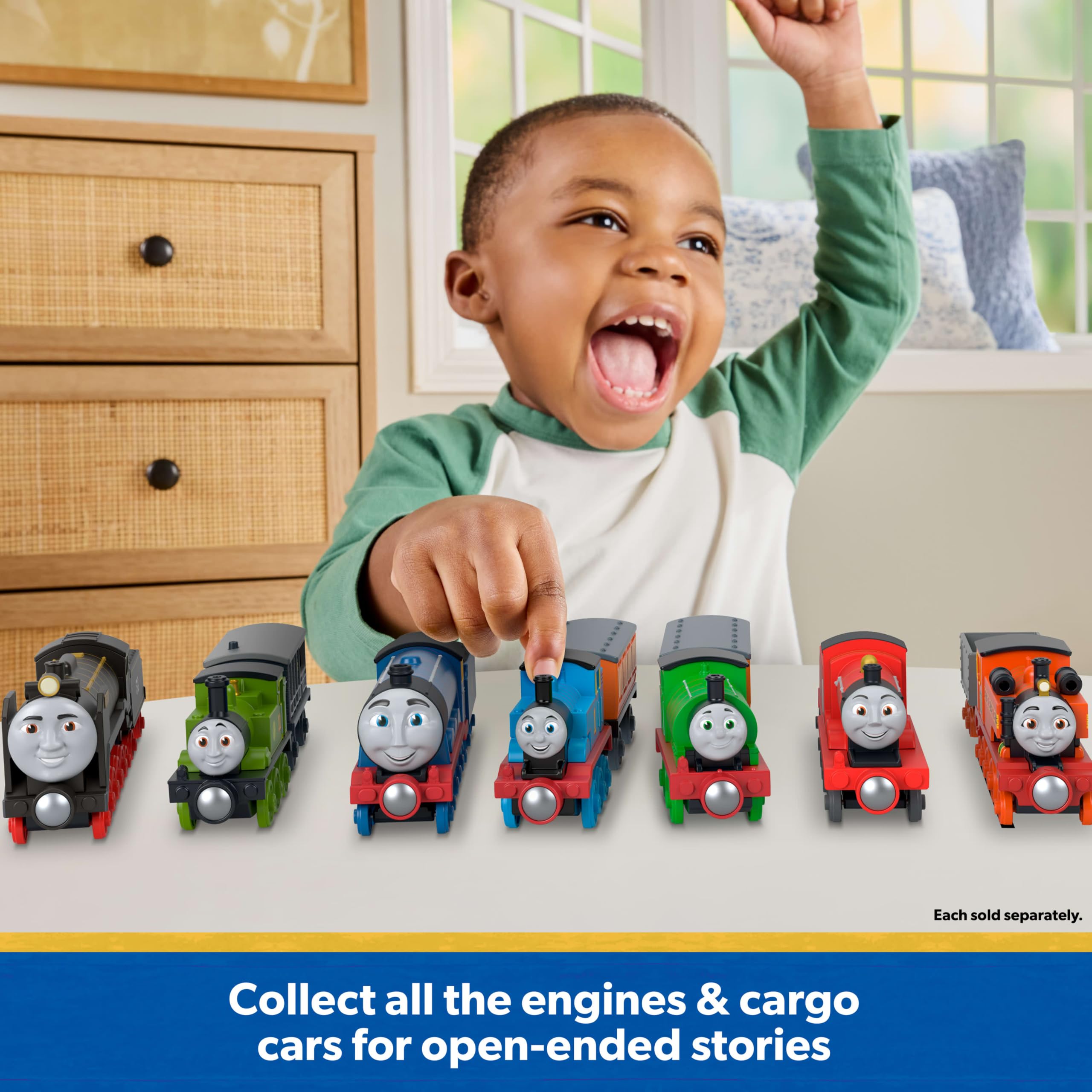Thomas & Friends Percy & Clarabel Push-Along Train Set - Multicolor, Ages 3+ 2