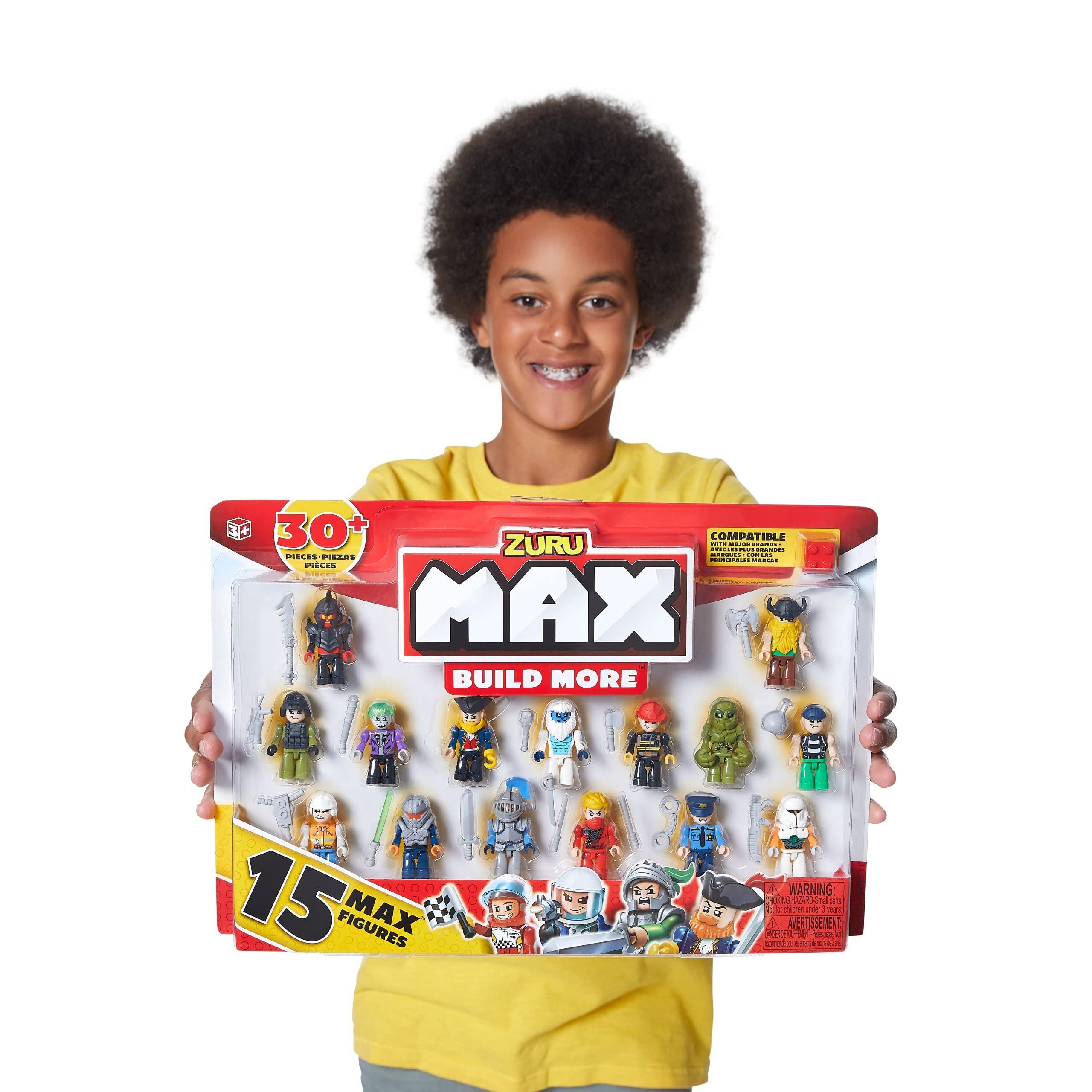 Max Build More ZURU Mini Figure Set - 15 Figures | Compatible with Major Brands | Ages 3+ 3