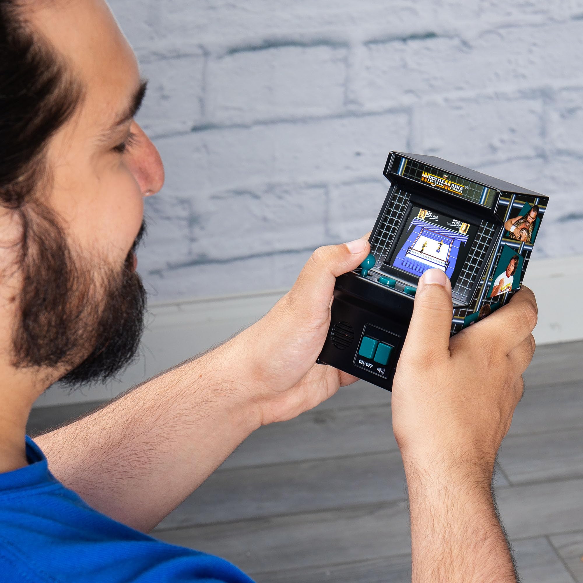 Arcade Classics Mini WWE – Retro Handheld Game with Joystick, Full-Color Display 11