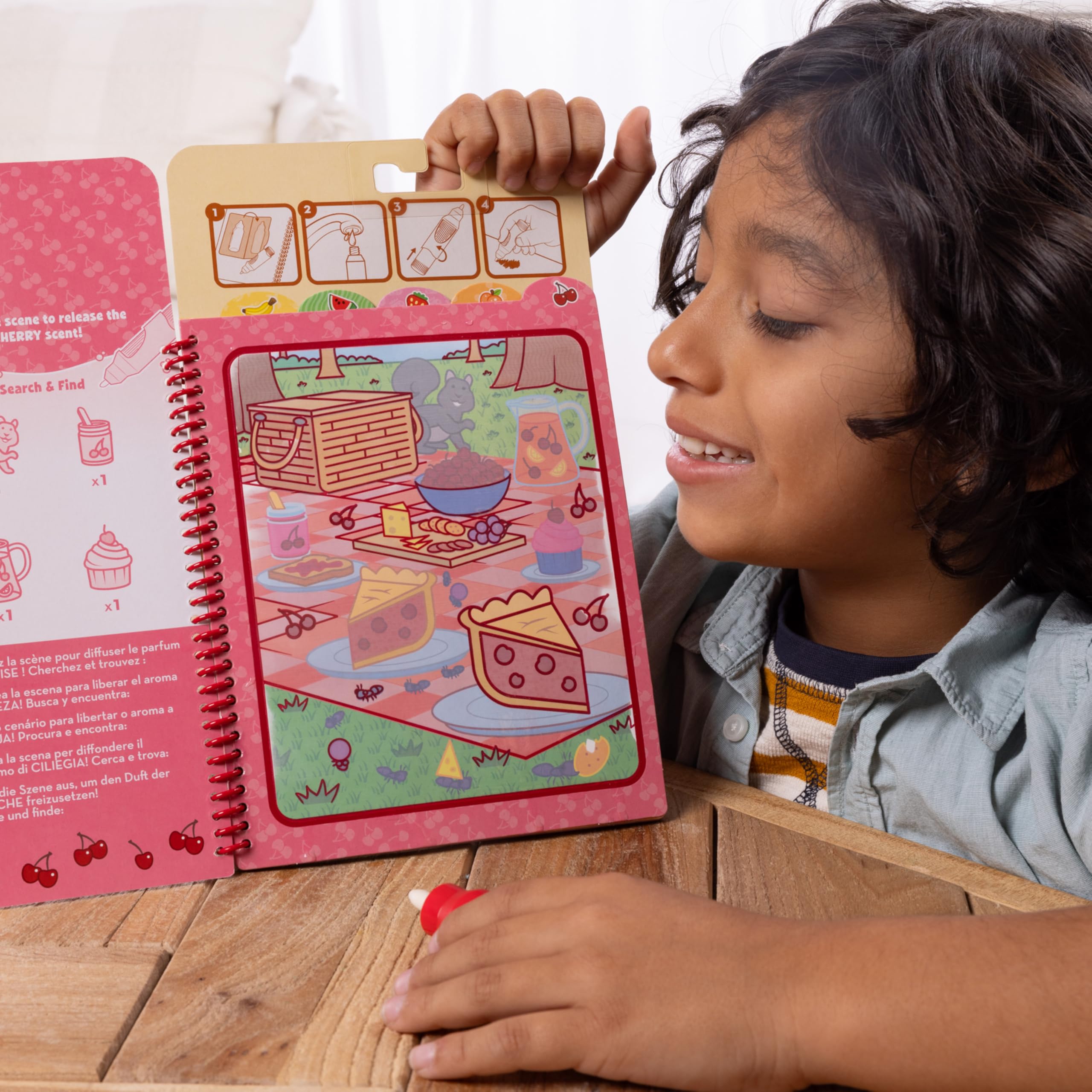 Melissa & Doug Water WOW! Fruit Scented Coloring Book | Mess-Free Reusable Pages | Ages 3-6