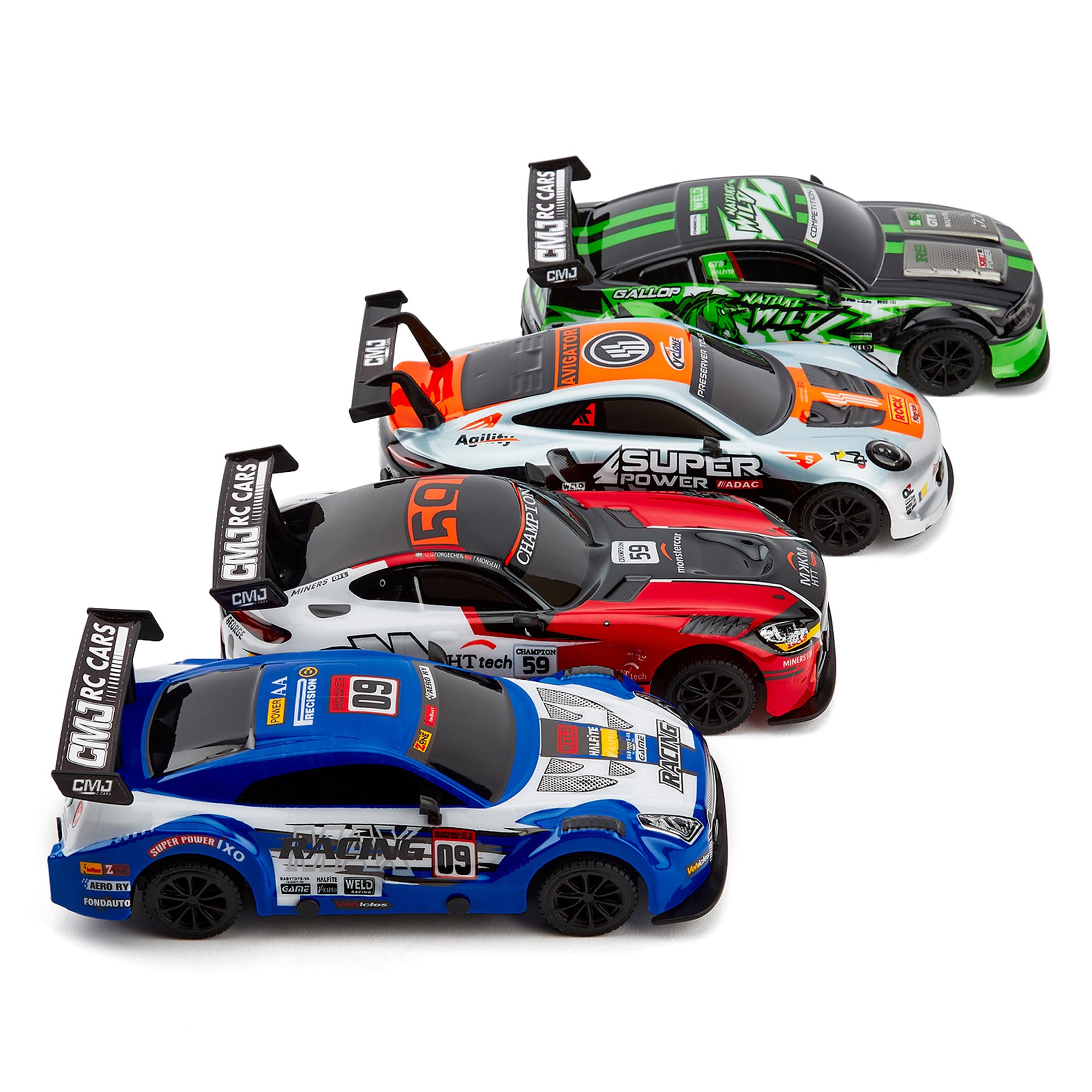 CMJ RC Cars Road Rebel Green Machine - 1:24 Scale High-Speed 2.4GHz Remote Control Racing Car 8
