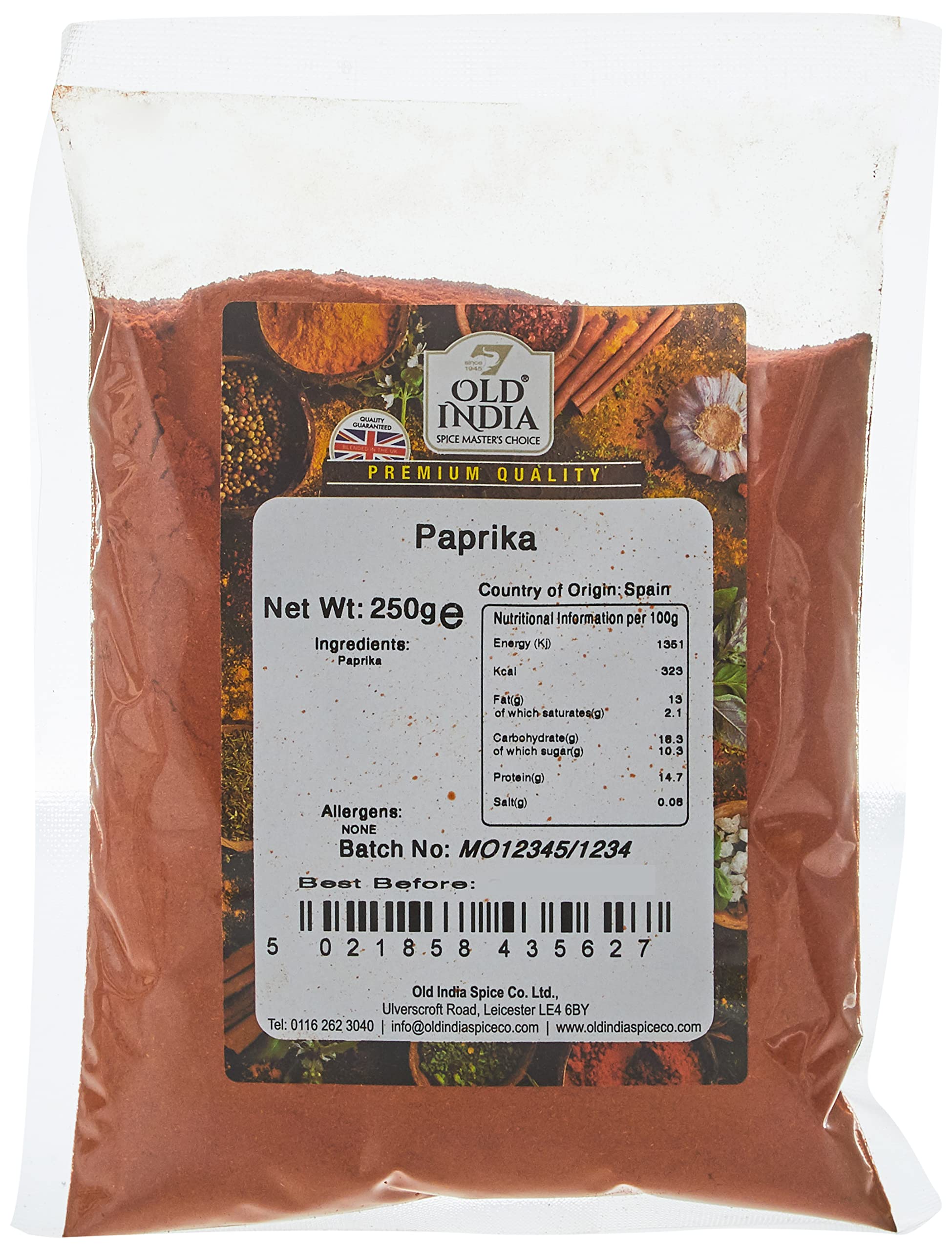 Old India Paprika Powder - 100% Natural & Additive Free | 250g Pack 1