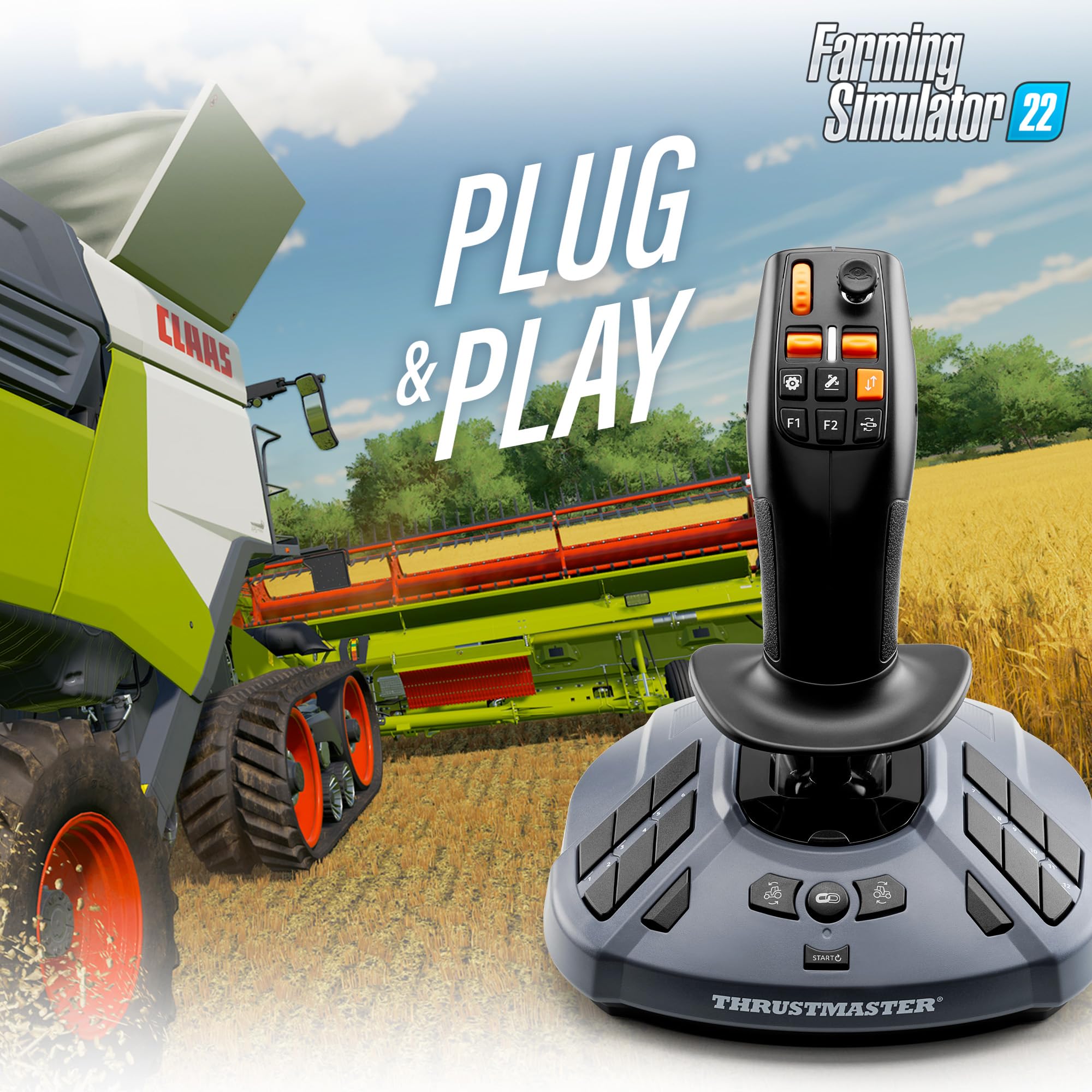 Thrustmaster SimTask FarmStick - High-Precision Farming Simulation Joystick for PC | 33 Buttons