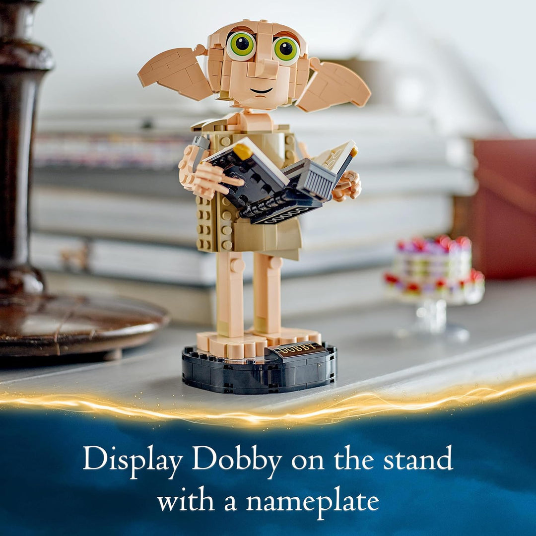LEGO 76421 Harry Potter Dobby the House-Elf Building Set - Posable Figure with Accessories, 403 Pieces