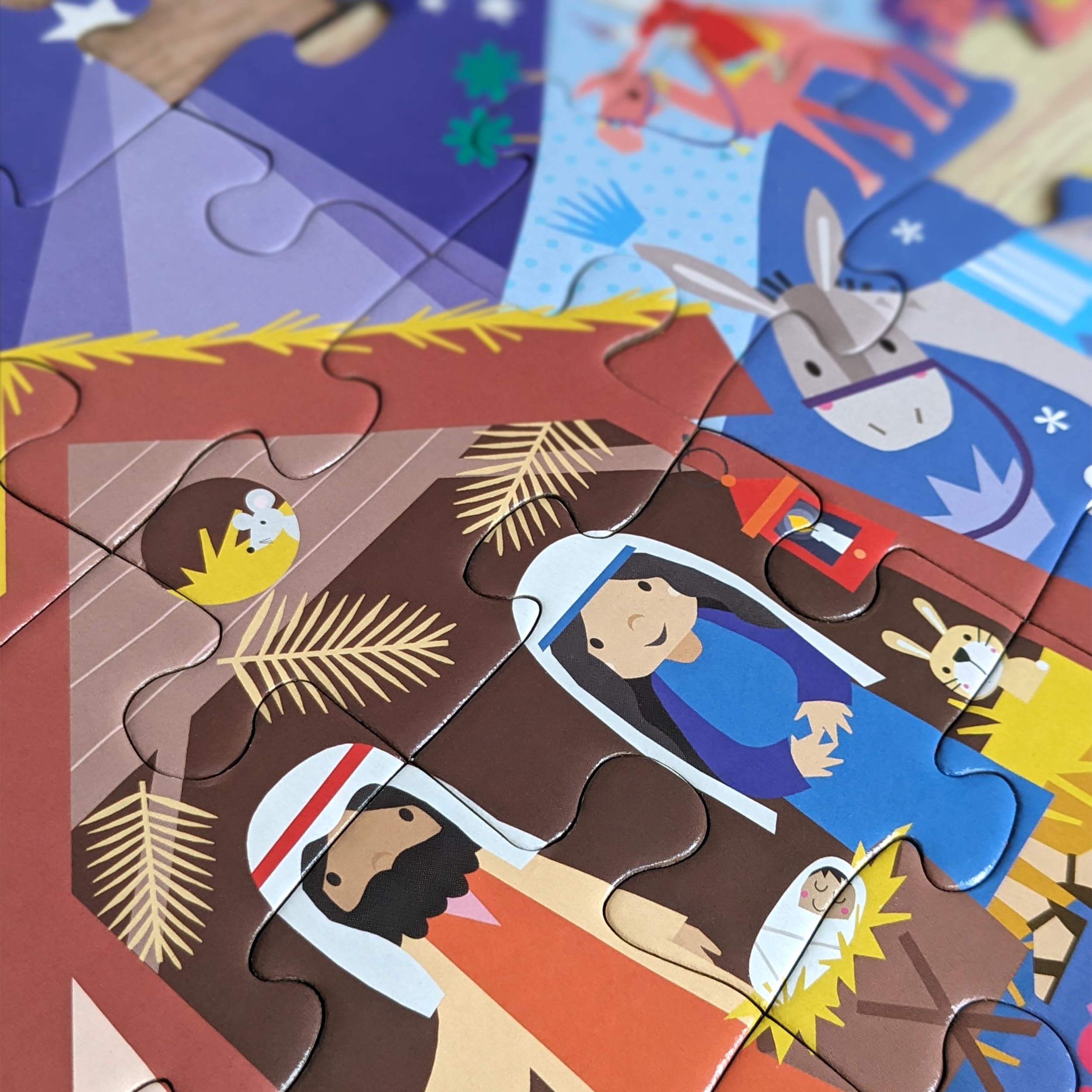 North Parade Publishing BIPZ03 The Nativity Bible Stories Jigsaw Puzzle - 50-Piece Educational Puzzle for Young Children 14