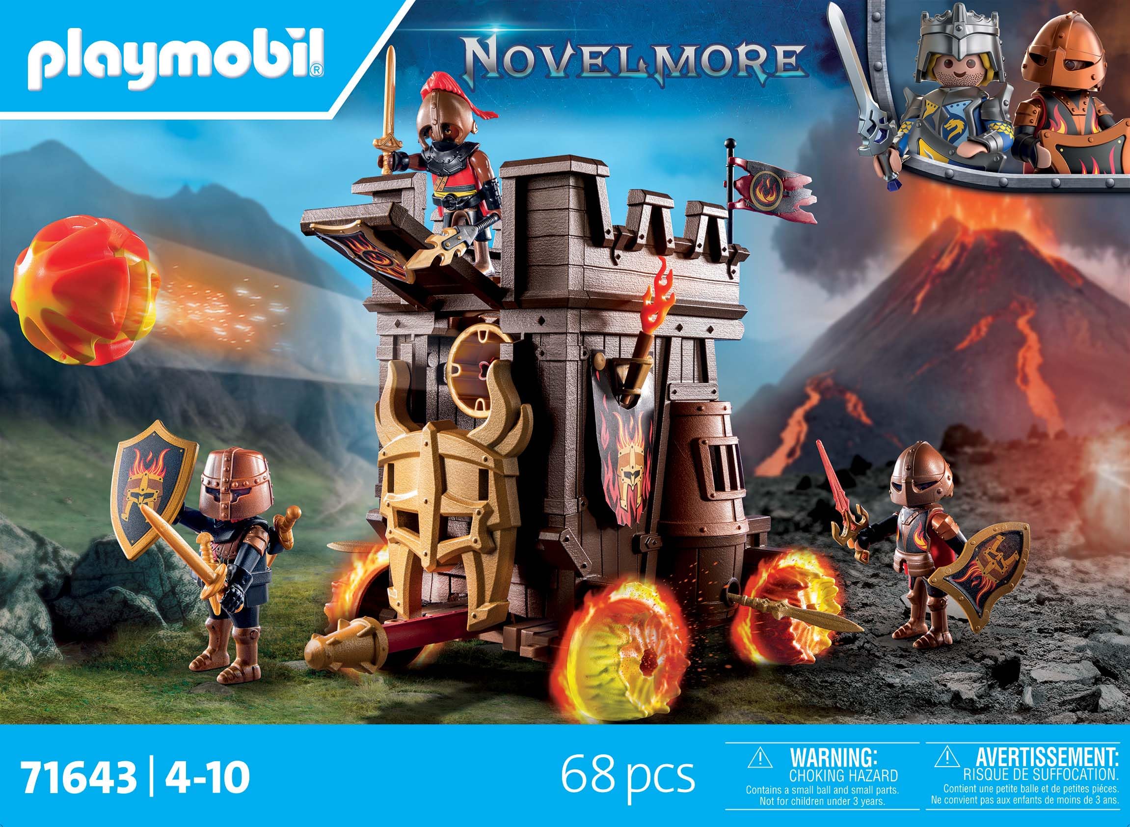 Playmobil Battle Wagon with Fire Cannon and Battering Ram - Ages 4+ 4