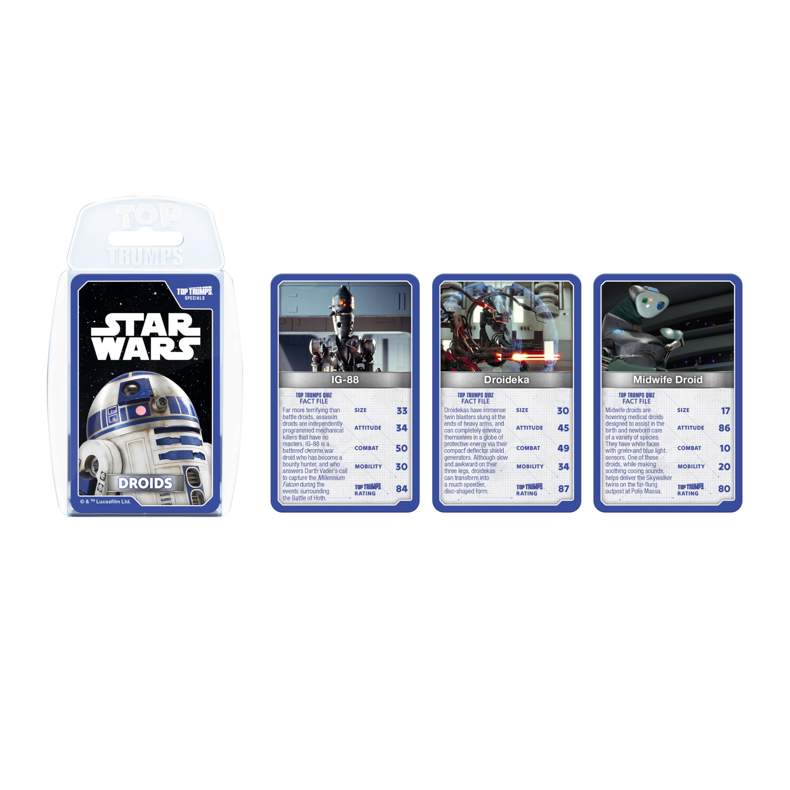 Top Trumps Star Wars Droids Dedicated Deck Card Game | Portable Plastic Case | Unisex Adult 2