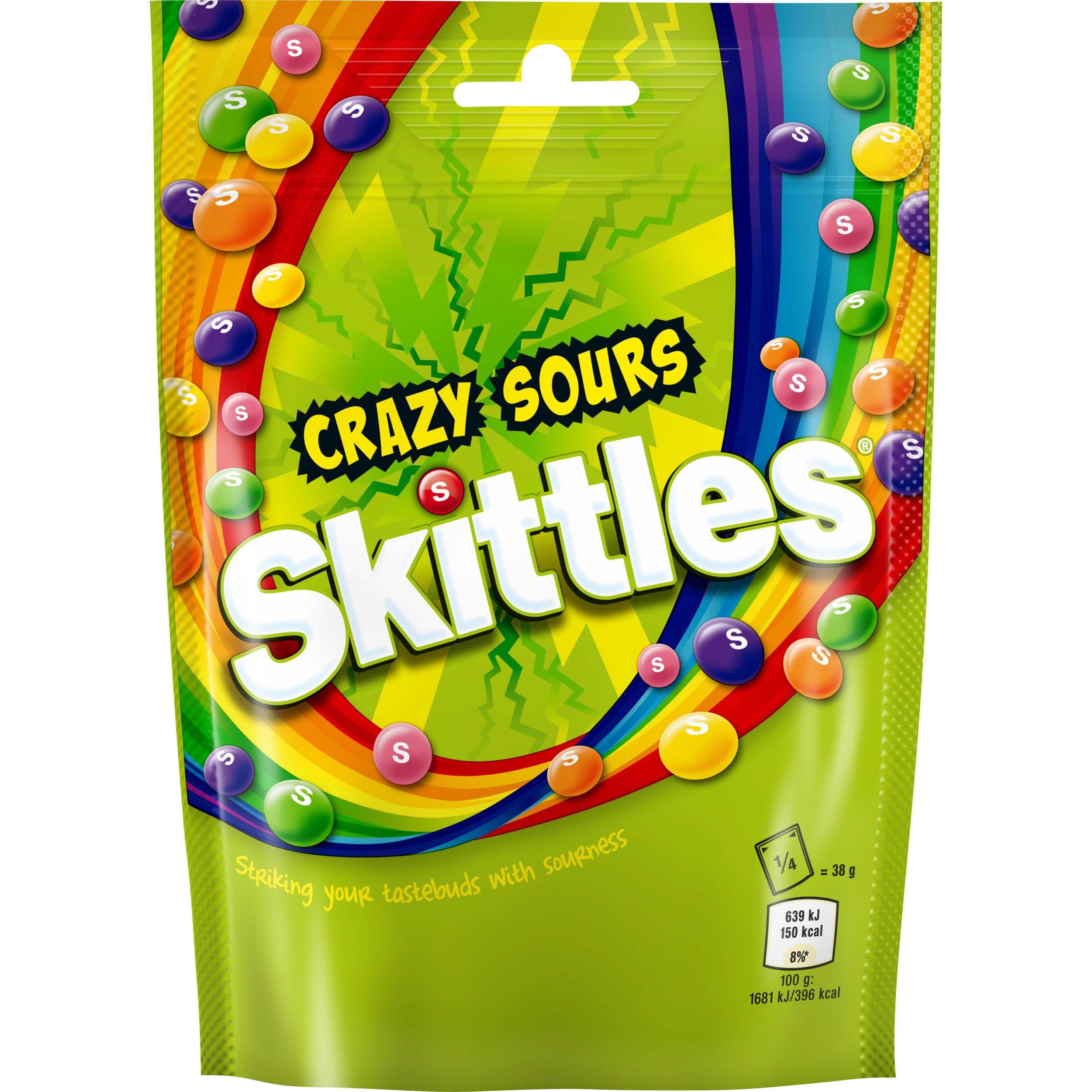 Skittles - Crazy Sours Sweets Pouch 136g