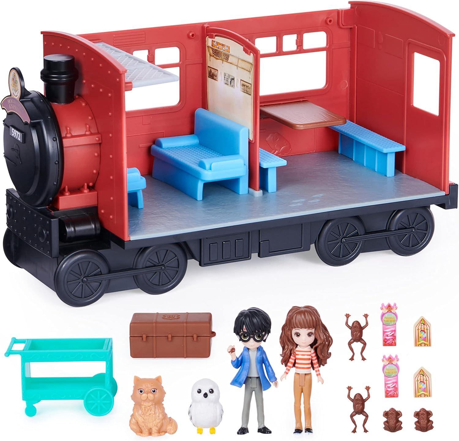 Wizarding World Harry Potter Magical Minis Hogwarts Express Train Toy Playset - 15-Piece Set with Harry, Hermione, and Accessories 6