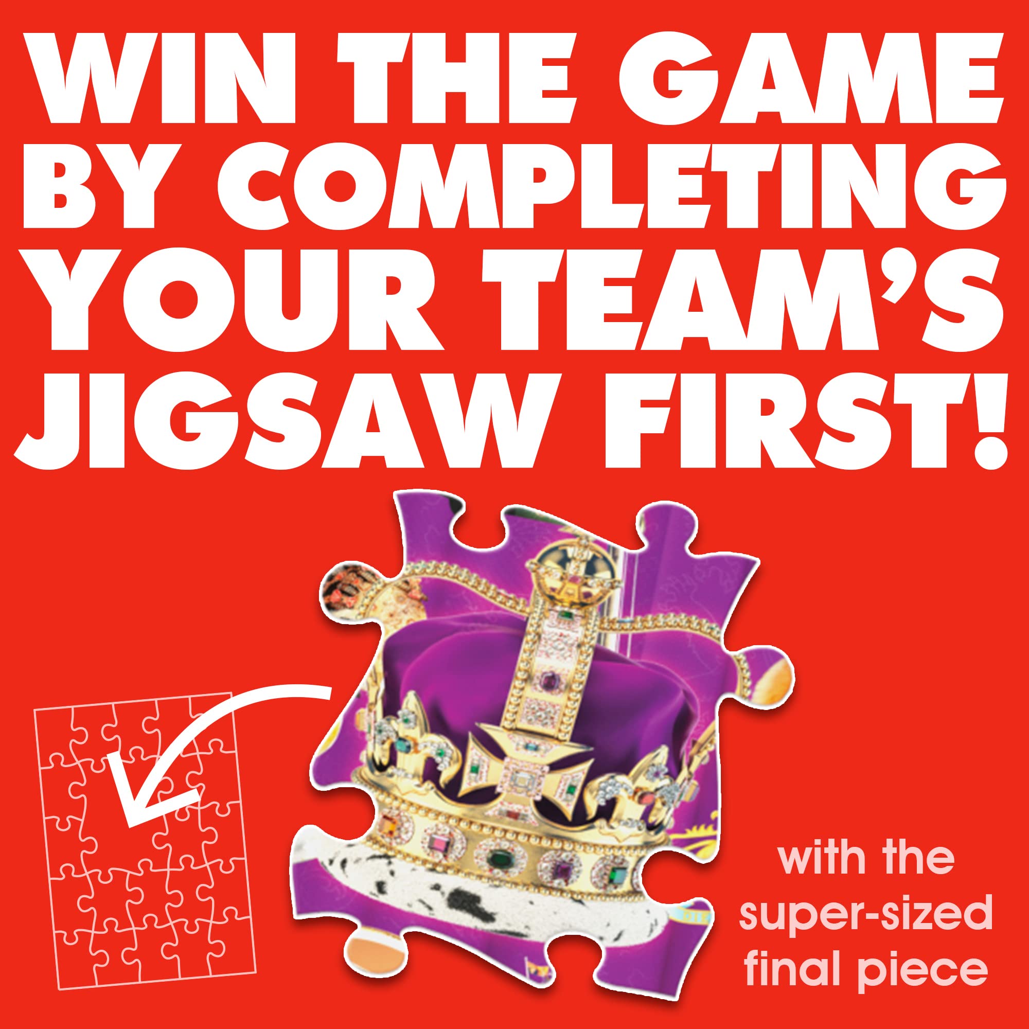 Drumond Park Best of the Royals Logo Board Game for2-8 Players, Family Trivia Game for Ages12+ 12