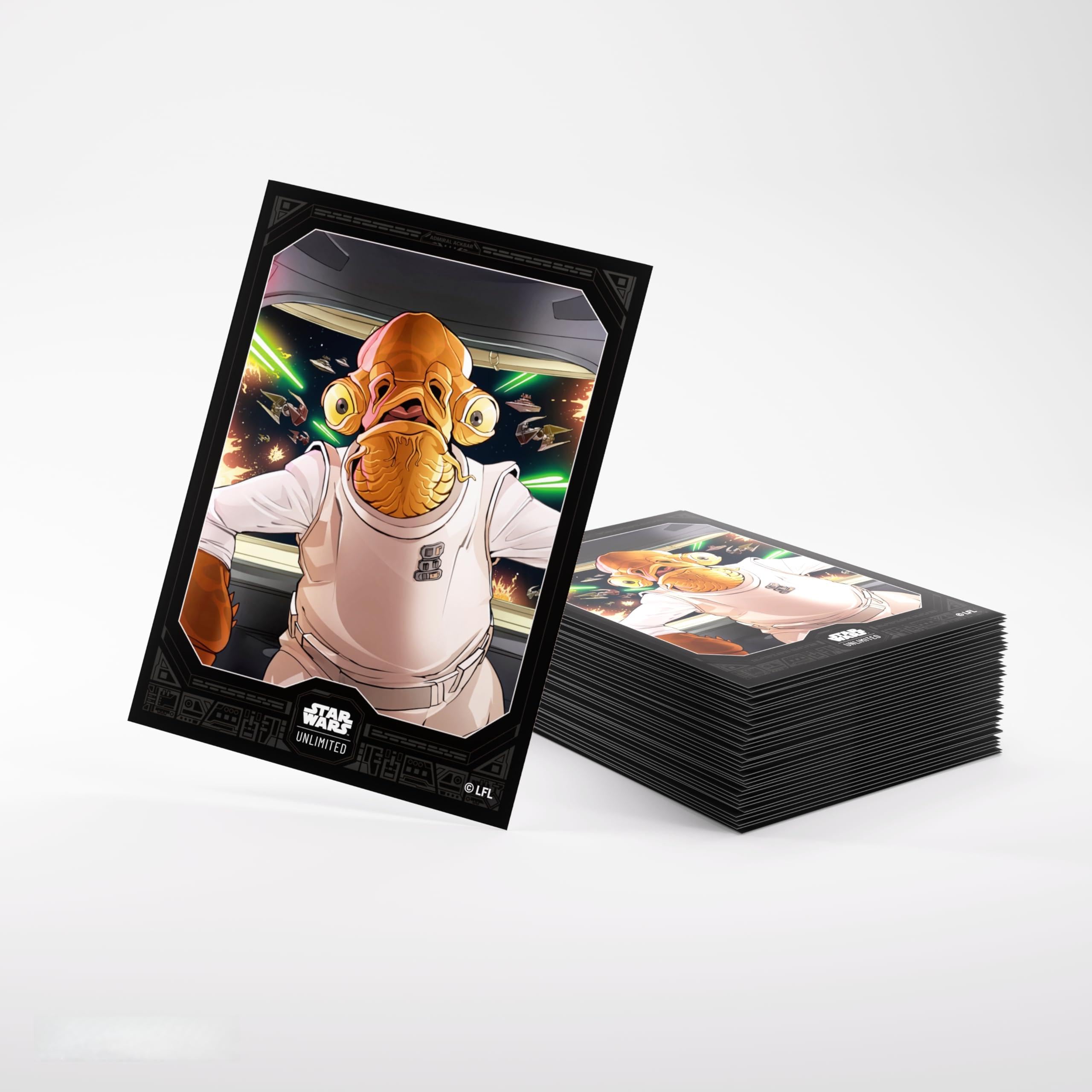 Gamegenic Star Wars: Unlimited Card Game Admiral Ackbar Art Sleeves 1
