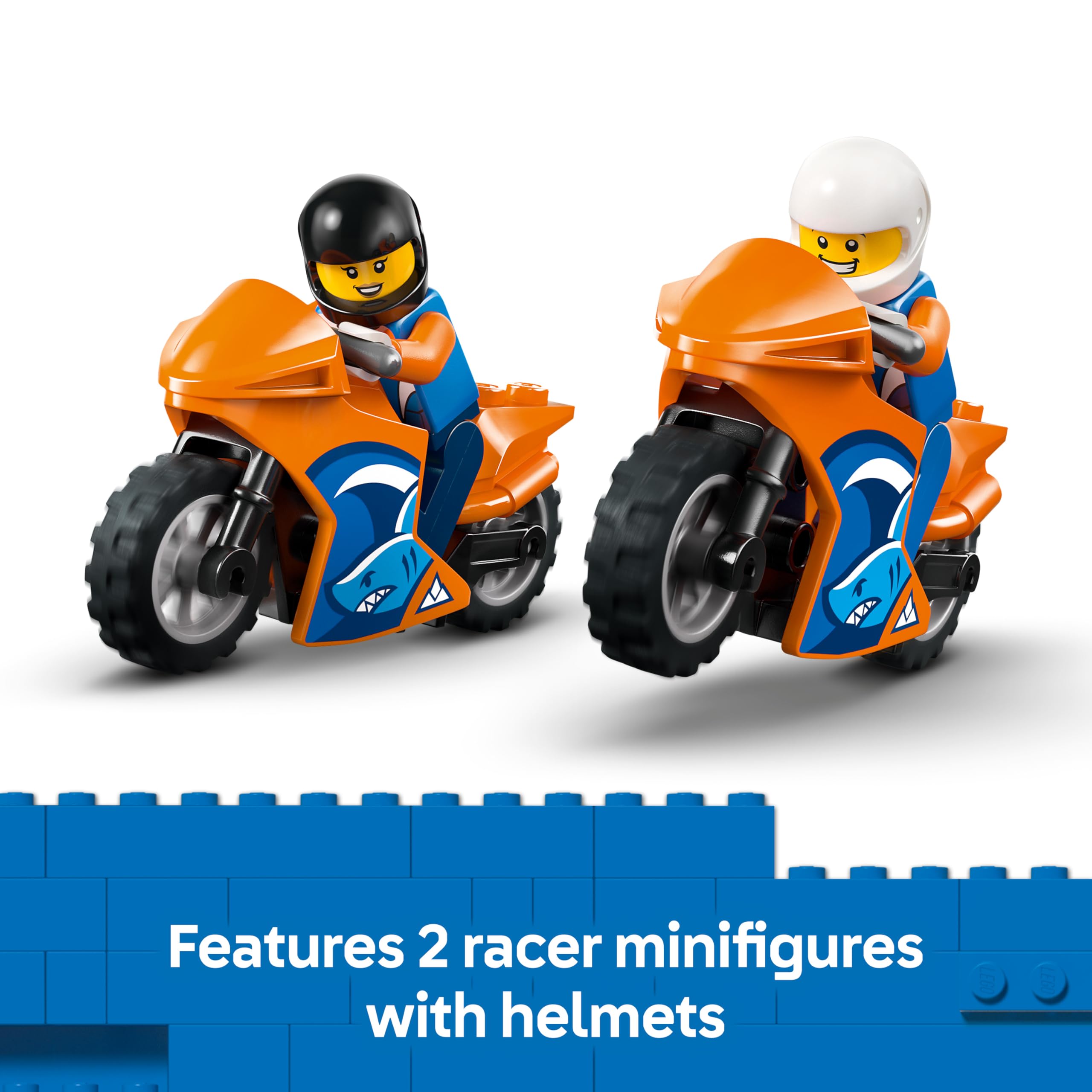 LEGO City Motorcycle Transporter Building Set 60491 for Ages 4+ | Includes Truck, 2 Motorcycles & 2 Minifigures 6