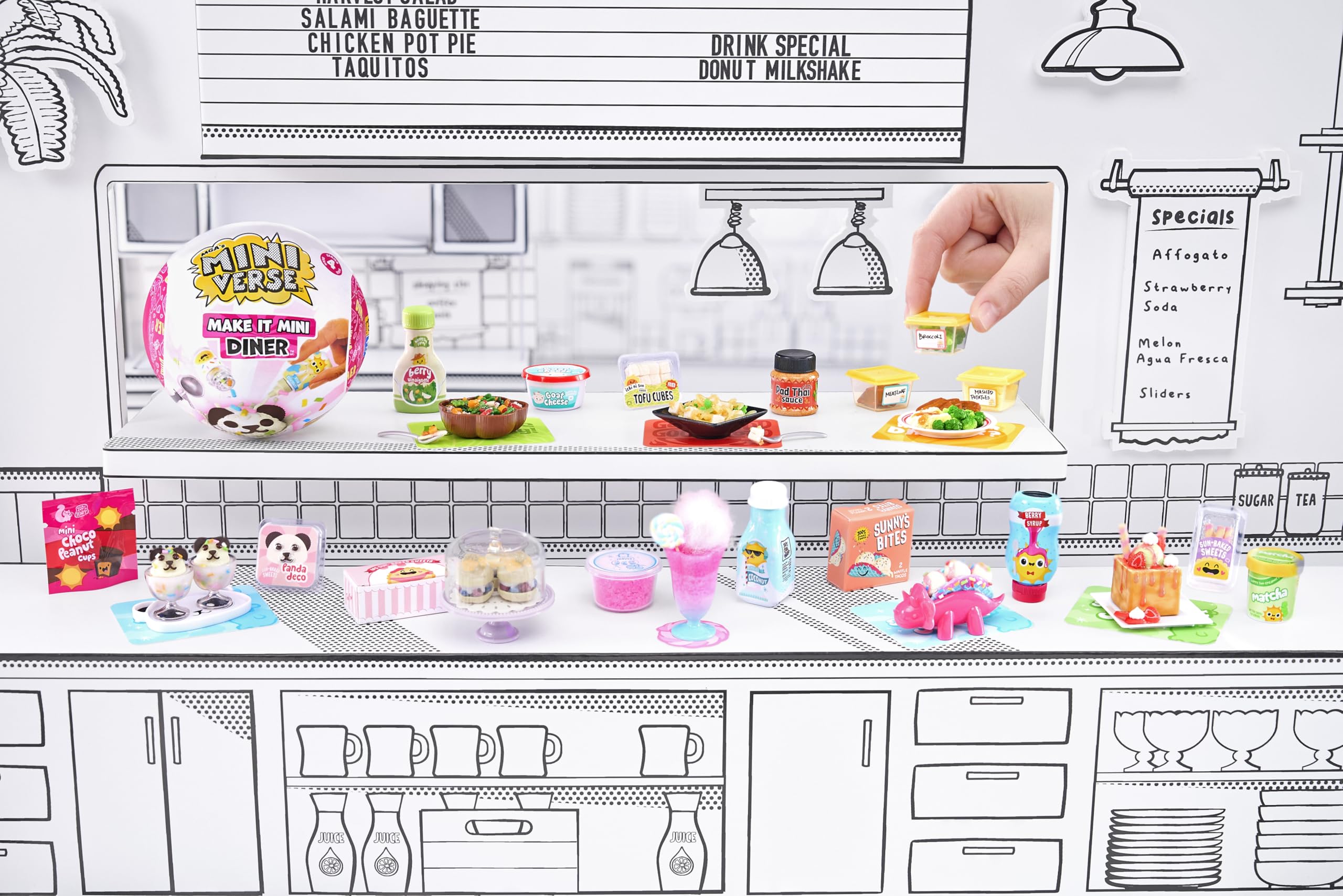 MGA's Miniverse Make It Mini Diner Series 4 Collectible DIY Resin Kit | Mini Size | Age 8+ 2