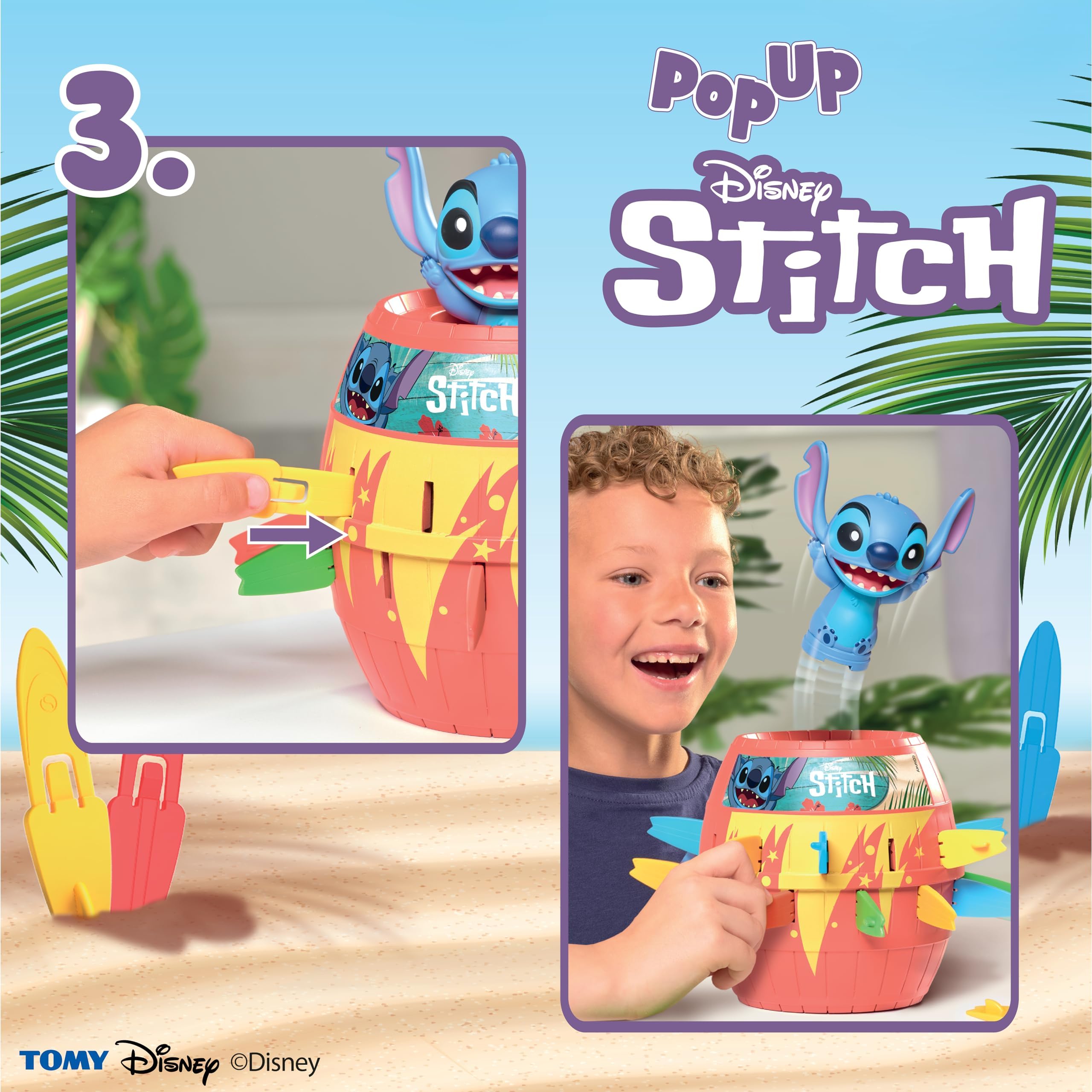 TOMY Disney Pop Up Stitch Action Board Game 4